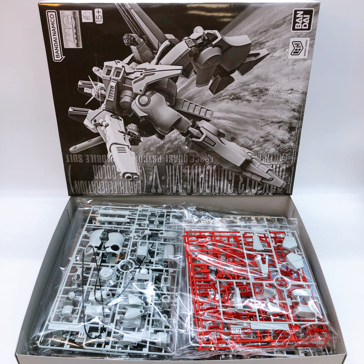 MG 1/100 Gundam Mk-V Earth Federation Force Color Model Kit 15+ Premium Bandai