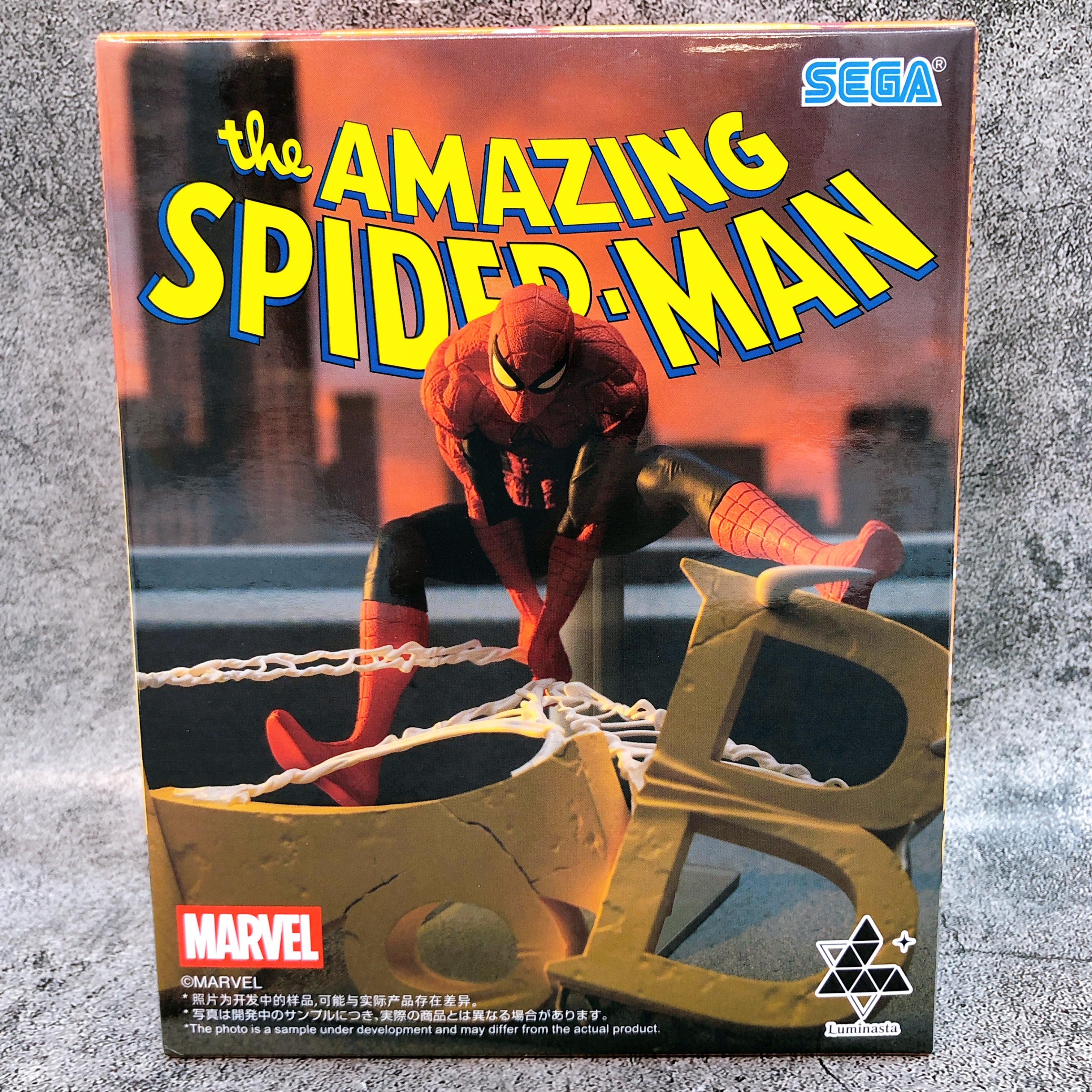 MARVEL Spider-Man Luminasta SEGA Japan AUTHENTIC FASTSHIP Sealed NEW 15+