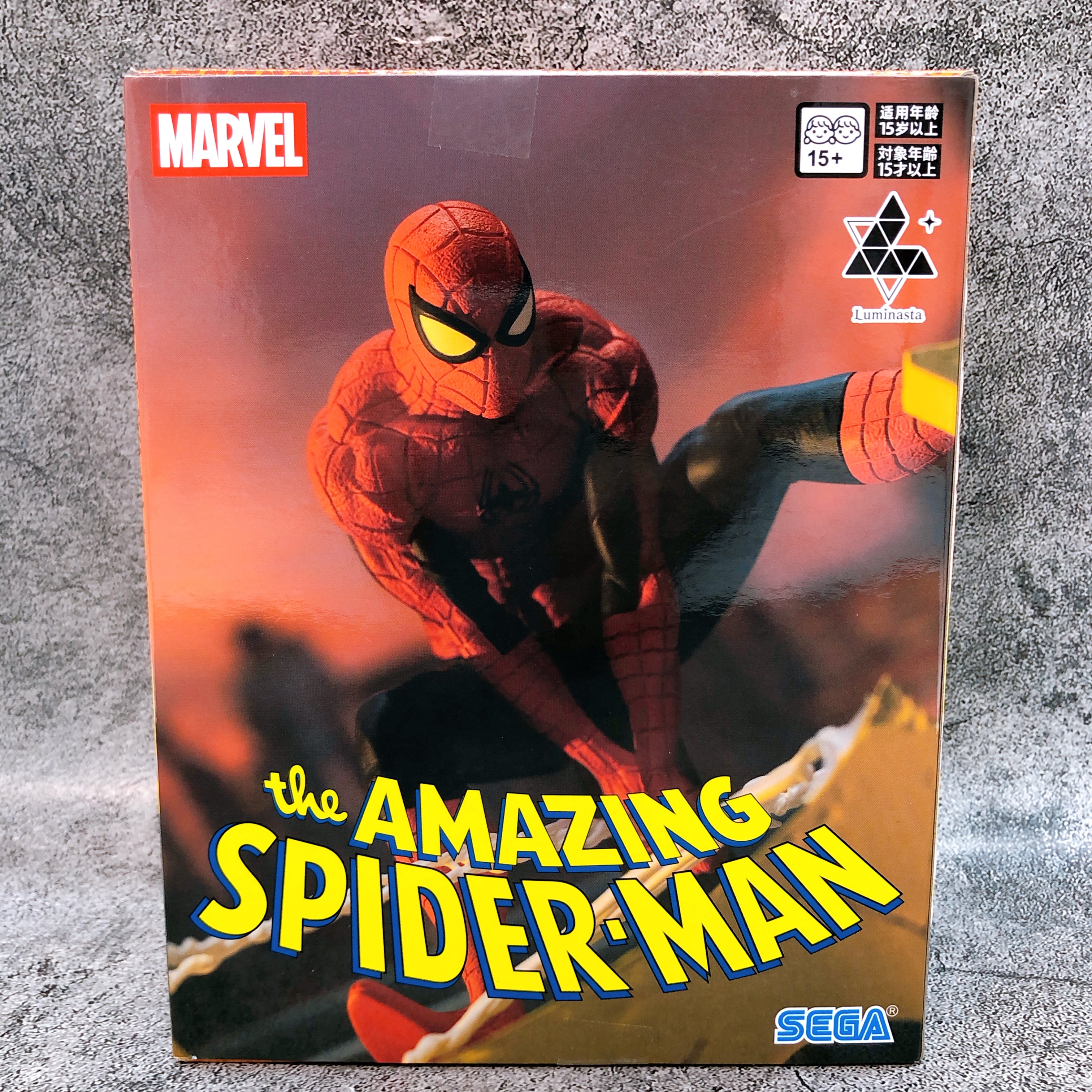 MARVEL Spider-Man Luminasta SEGA Japan AUTHENTIC FASTSHIP Sealed NEW 15+