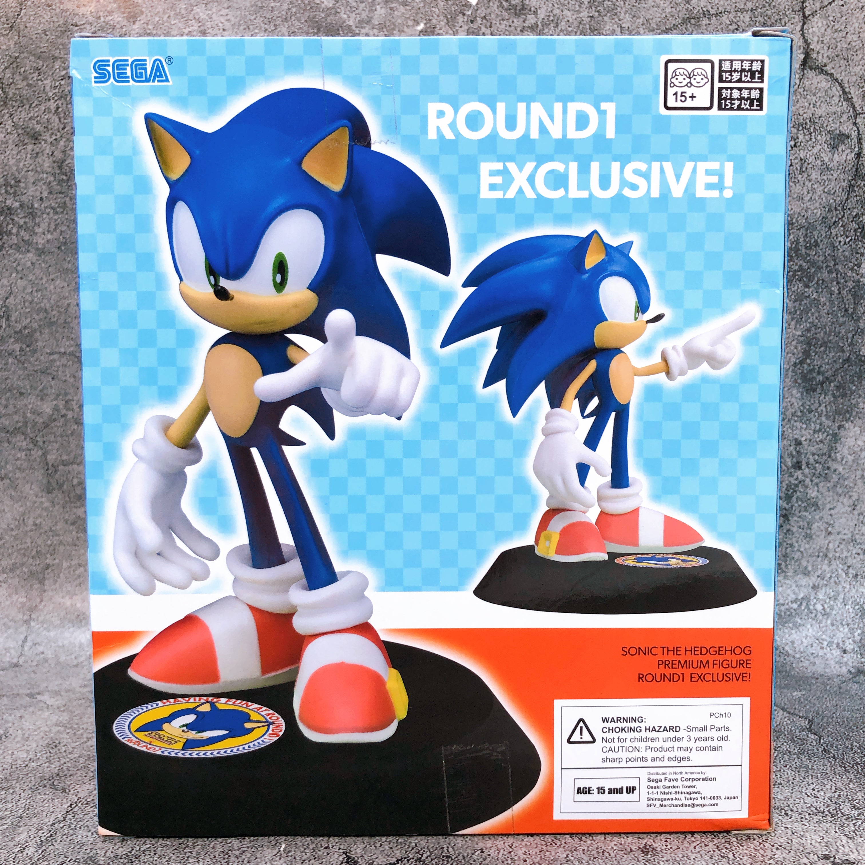 Sonic The Hedgehog Sonic Premium Figure Round 1 Limited Ver. SEGA Japan 15+