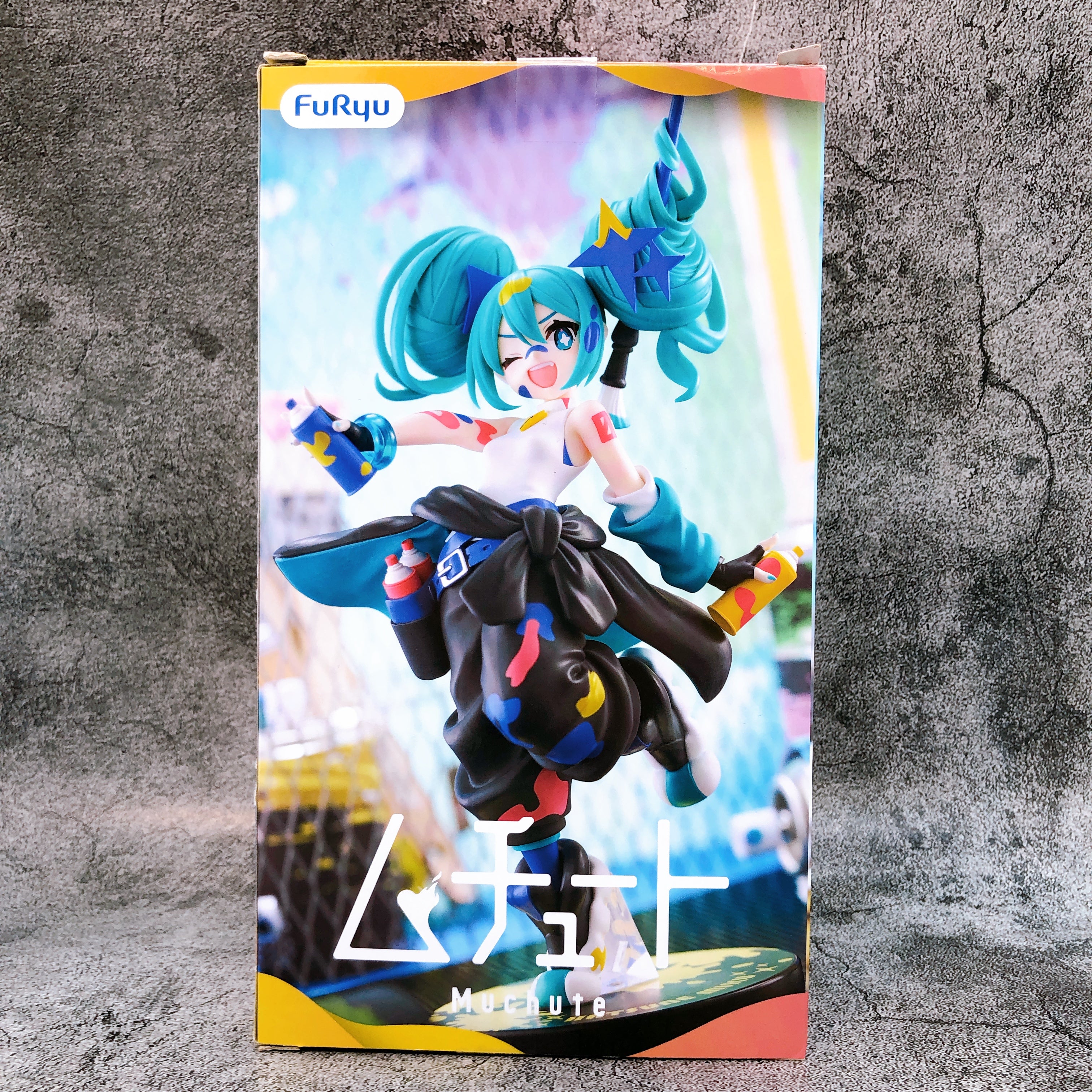 Hatsune Miku Muchute Figure Paint Girl Another color ver. FuRyu Japan AUTHENTIC