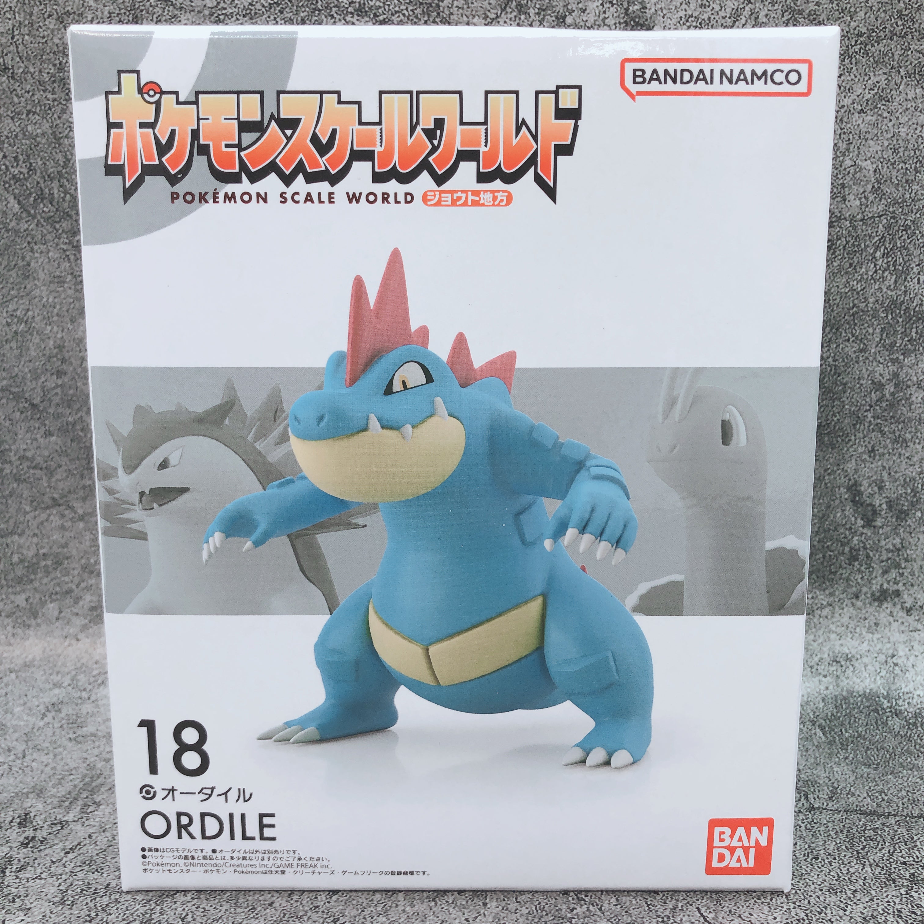 Pokemon Scale World Ordile Johto region 18 Bandai Japan AUTHENTIC FASTSHIP 15+