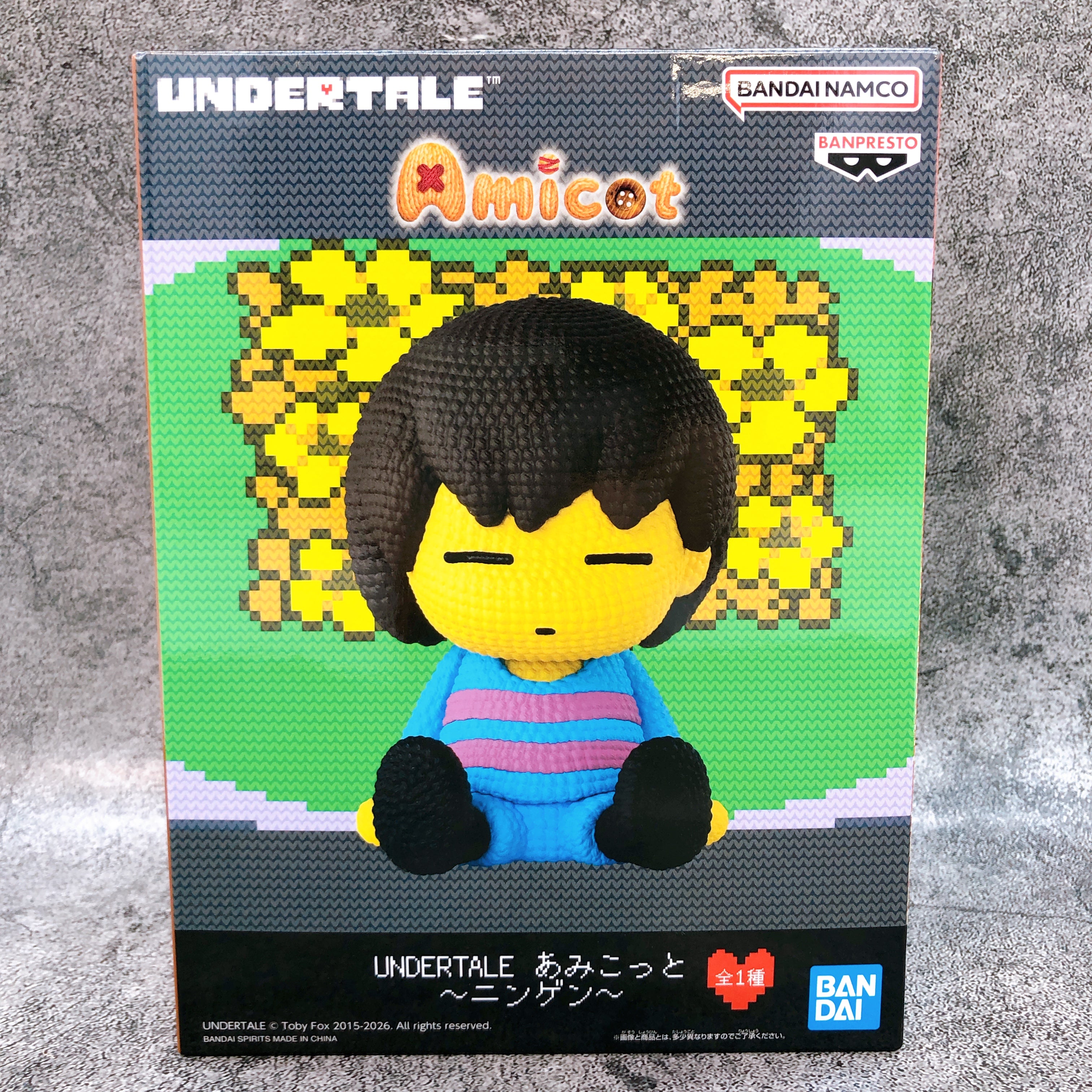 UNDERTALE Human Amicot Figure BANPRESTO Japan AUTHENTIC FASTSHIP Sealed 15+