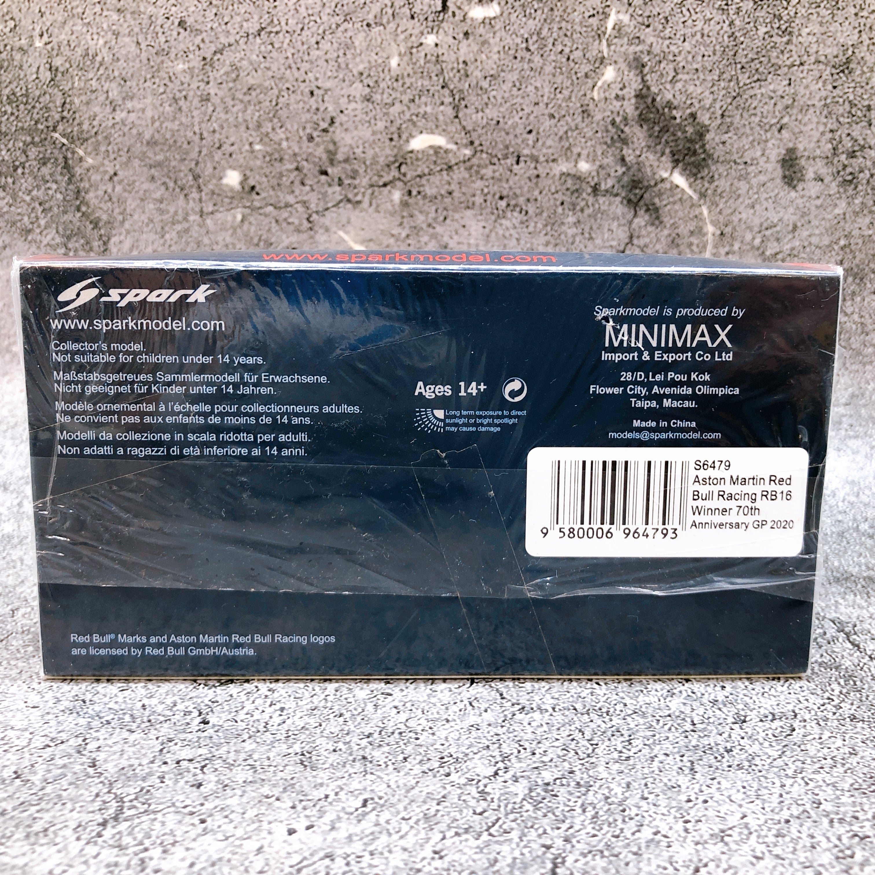 Spark Aston Martin Red Bull Racing RB16 70th Anniversary GP 2020 1/43 Scale NEW
