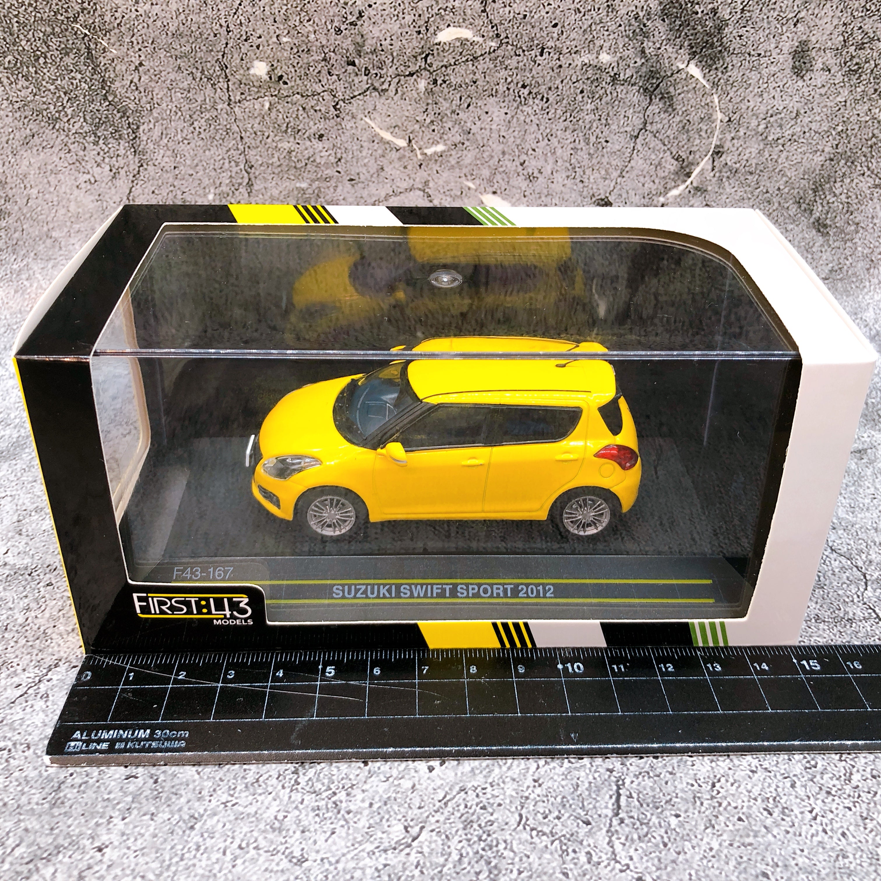 FIRST:43 Models Suzuki Swift Sports 2012 Yellow 1/43 Scale Japan NEW FASTSHIP