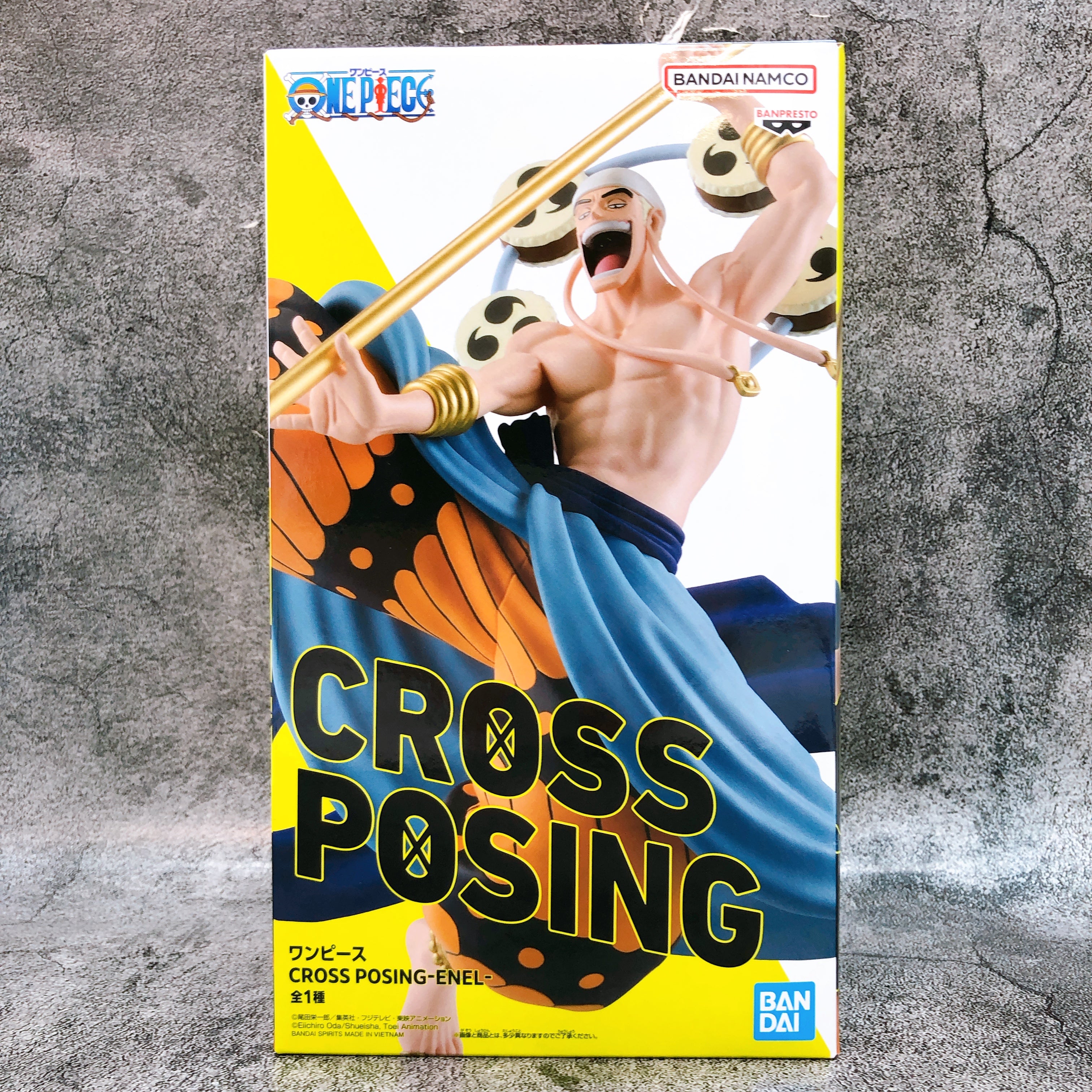 One Piece Enel CROSS POSING Figure BANPRESTO Japan AUTHENTIC FASTSHIP Sealed