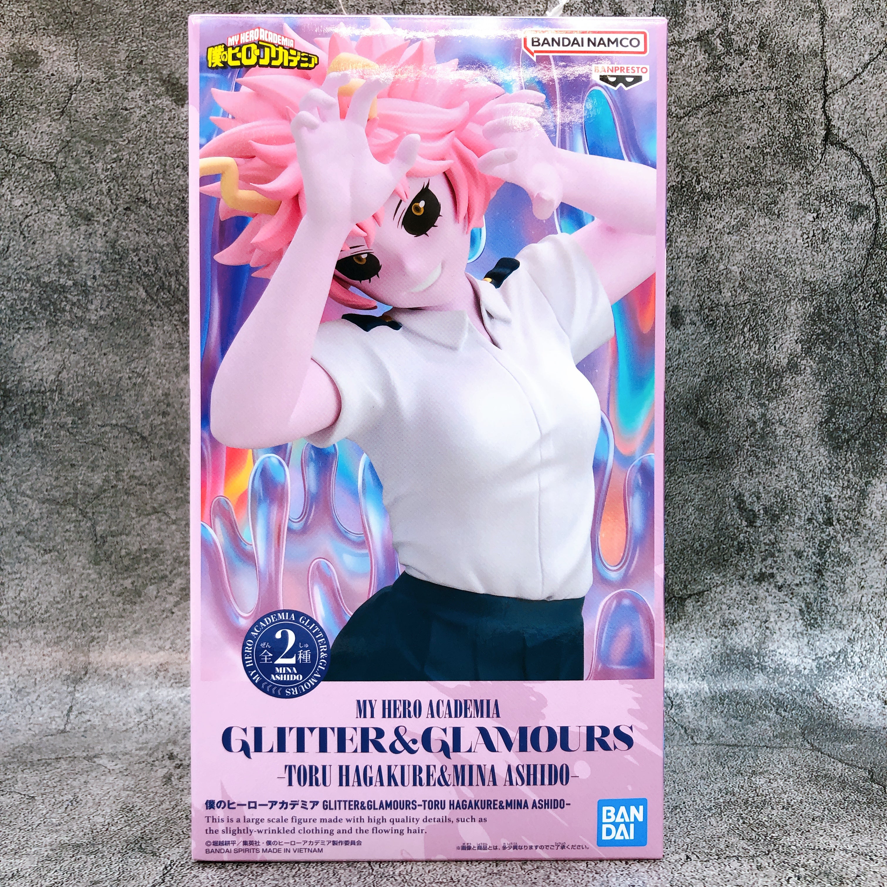 My Hero Academia Mina Ashido GLITTER & GLAMOURS Figure BANPRESTO Japan AUTHENTIC
