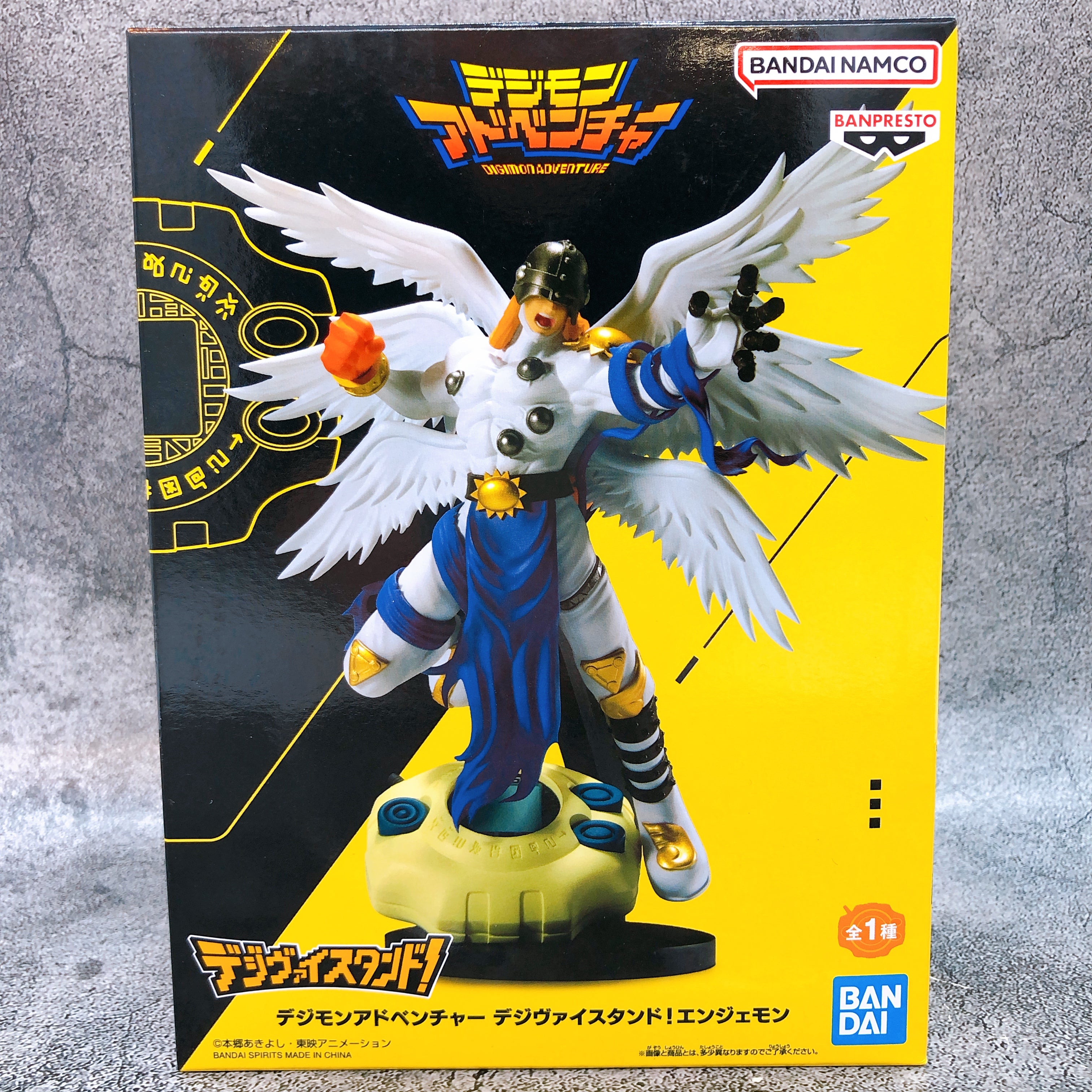Digimon Adventure Angemon Digivice Stand Figure BANPRESTO Japan AUTHENTIC 15+