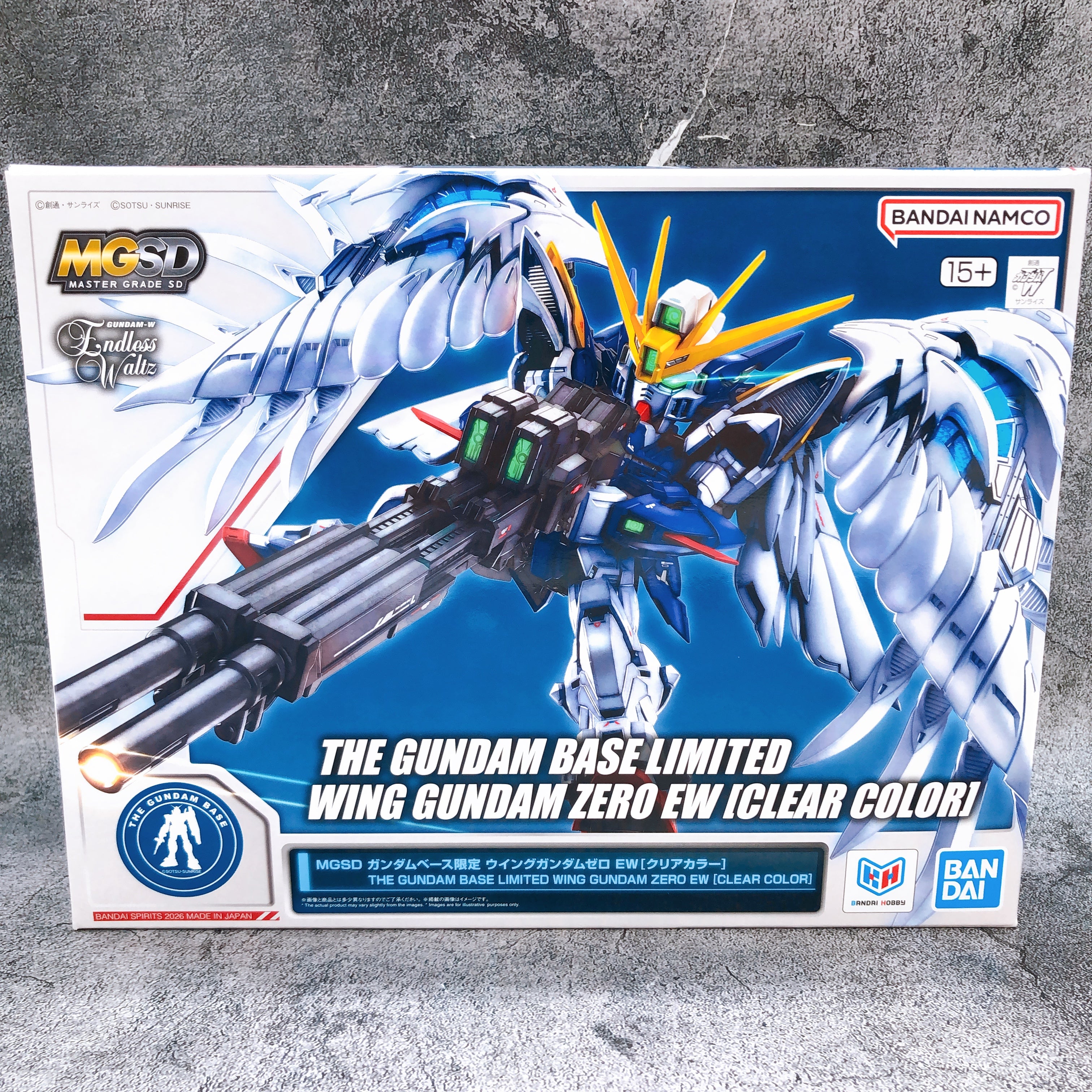 MGSD Wing Gundam Zero EW Clear Color Gundam Base Limited Kit 15+ Bandai Japan