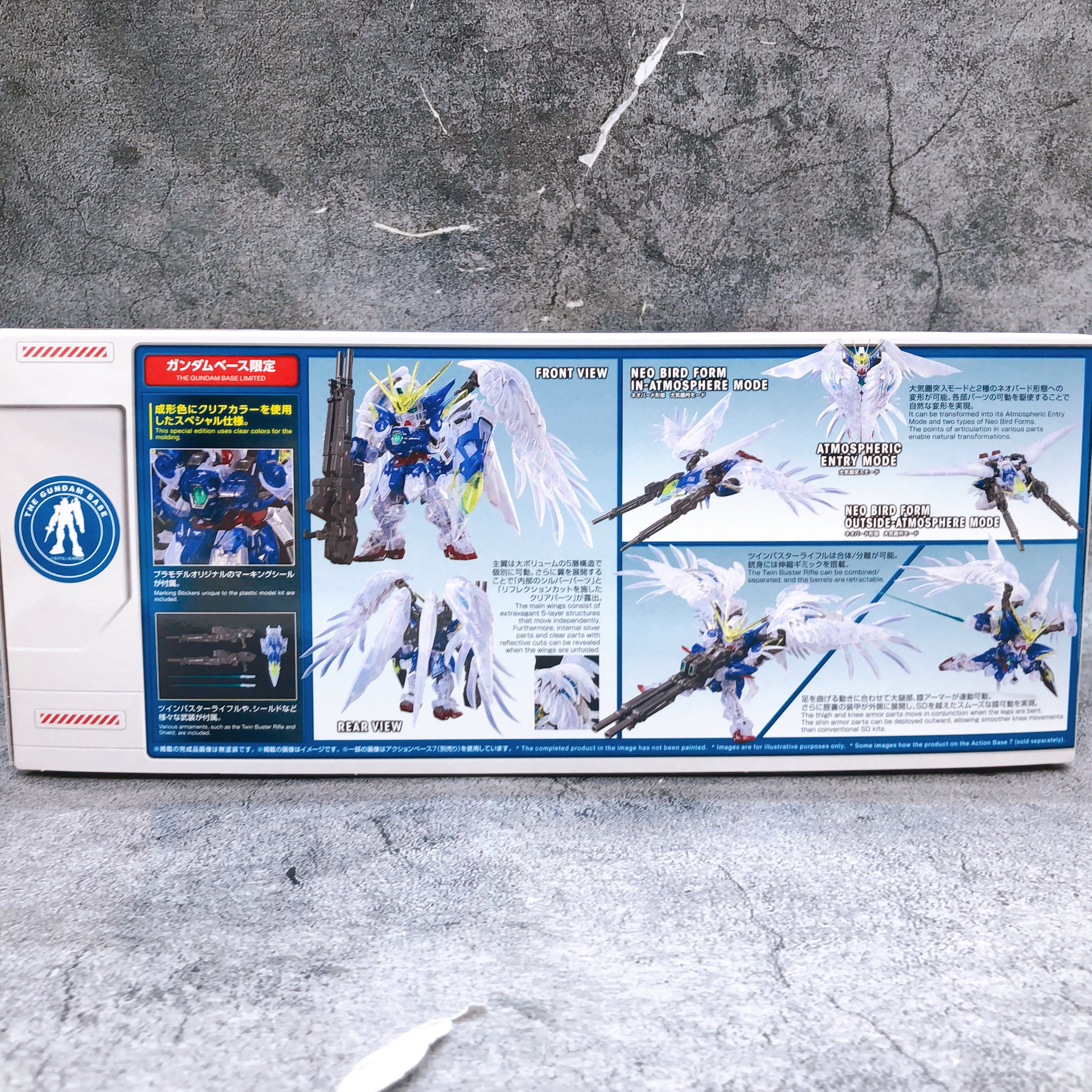 MGSD Wing Gundam Zero EW Clear Color Gundam Base Limited Kit 15+ Bandai Japan