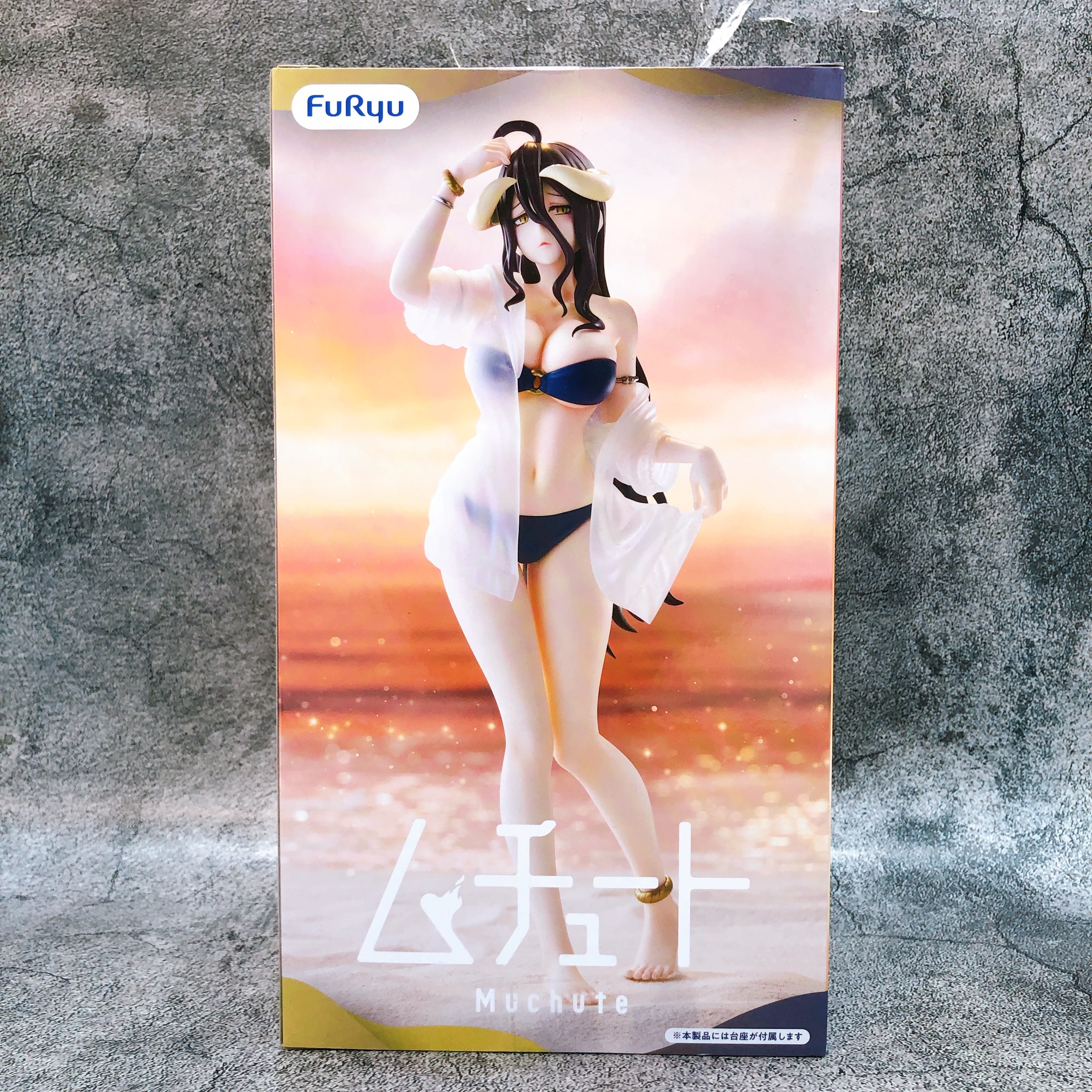 Overlord Albedo aqua ver. Muchute Figure FuRyu Japan AUTHENTIC FASTSHIP Sealed