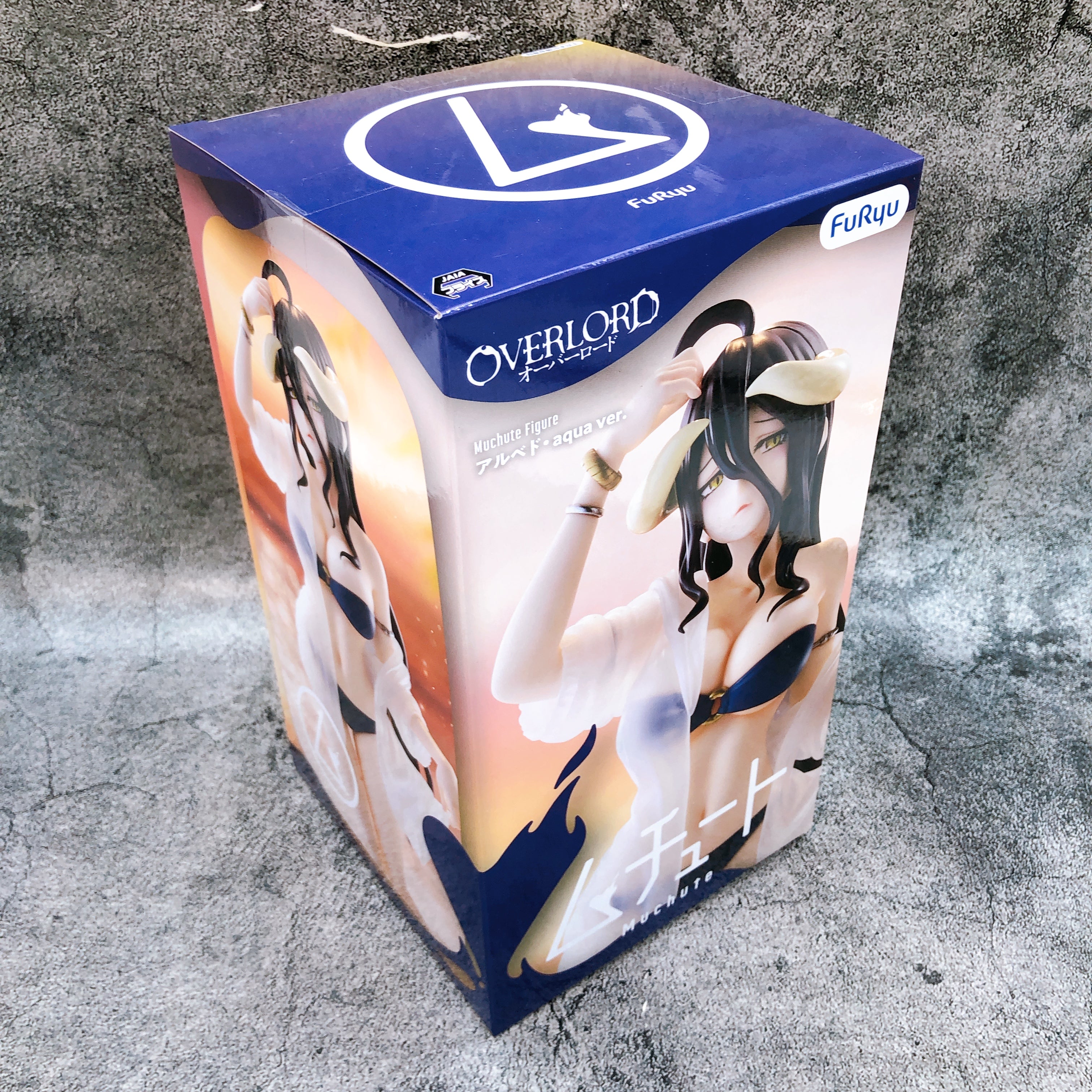 Overlord Albedo aqua ver. Muchute Figure FuRyu Japan AUTHENTIC FASTSHIP Sealed