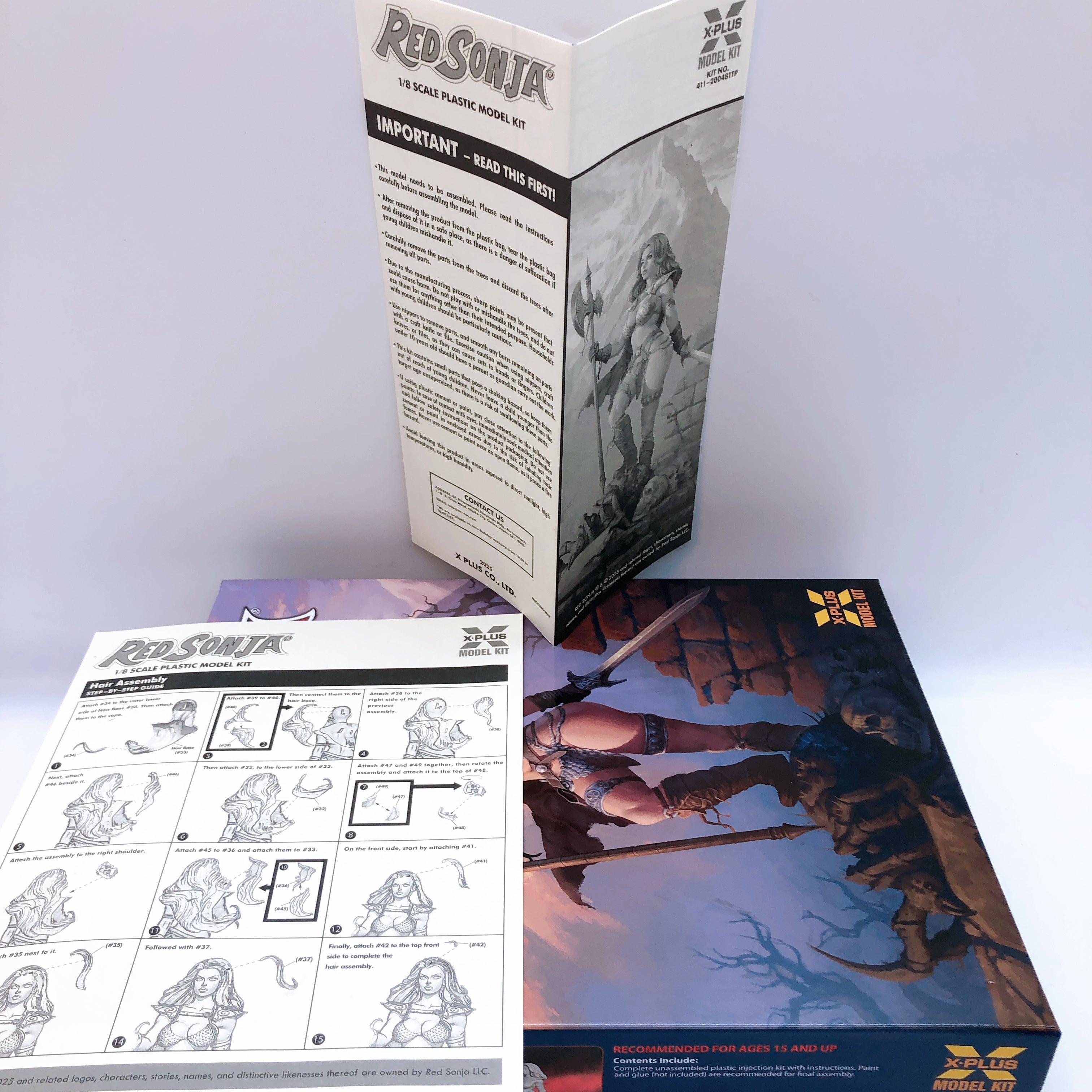 X-Plus Red Snoja 1/8 Scale Plastic Unpainted Model Kit 15+ from Japan FASTSHIP