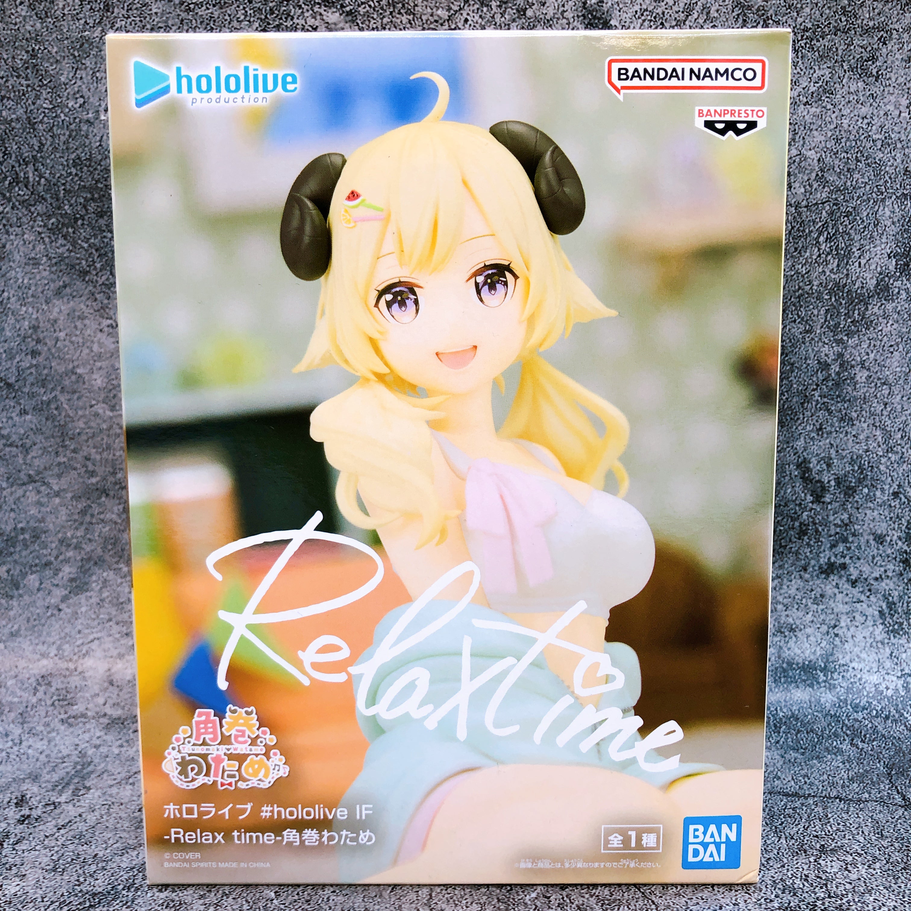 Hololive Tsunomaki Watame #hololive IF Relax time BANPRESTO Japan AUTHENTIC