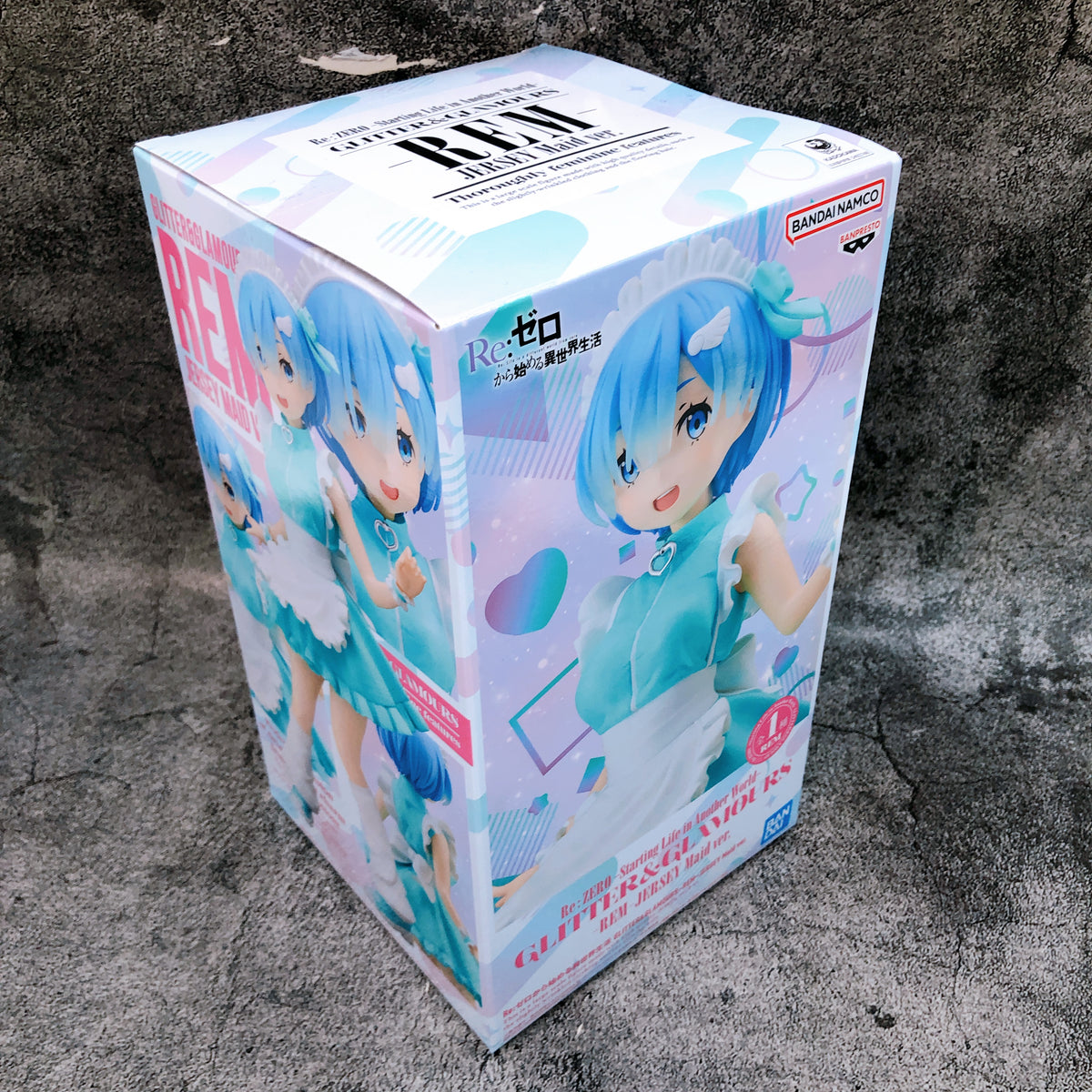 Re:Zero Rem JERSEY Maid ver. GLITTER & GLAMOURS Figure BANPRESTO Japan AUTHENTIC