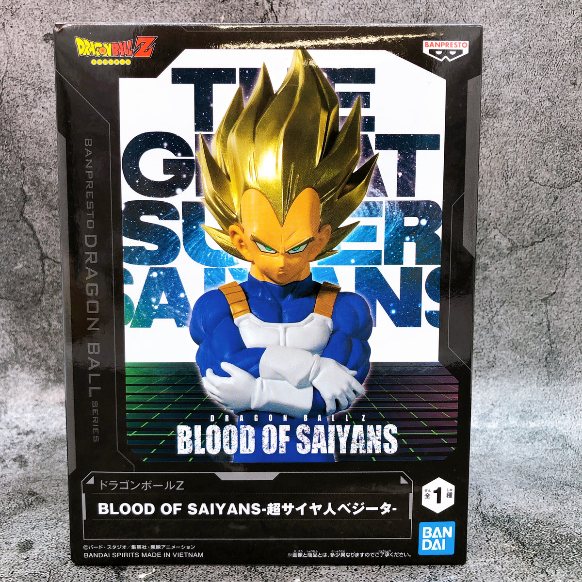 Dragon Ball Z Super Saiyan Vegeta Figure BLOOD OF SAIYANS BANPRESTO Japan 15+