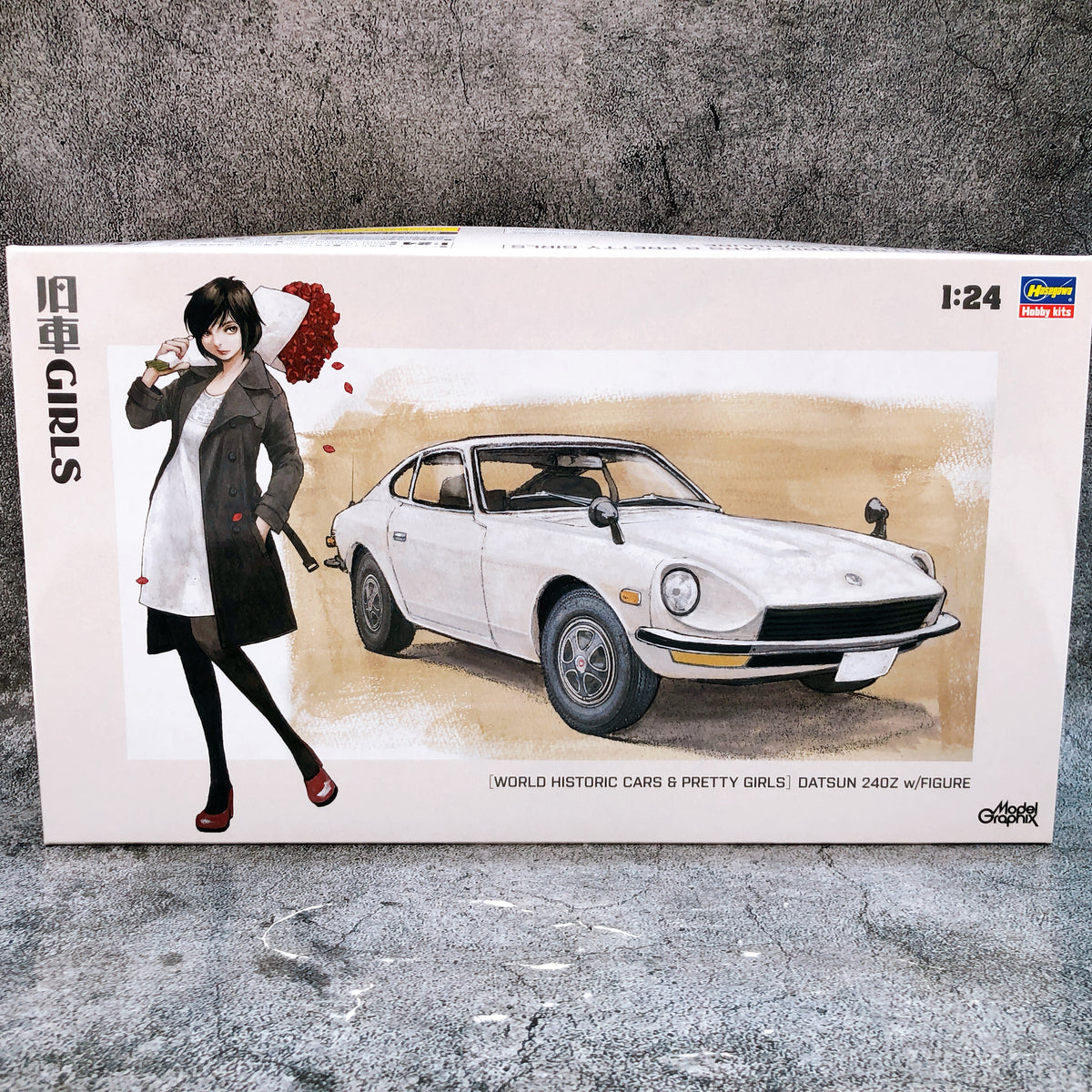 Hasegawa 1/24 Datsun 240Z Old Car GIRLS w/Figure Limited Kit 15+ Japan FASTSHIP