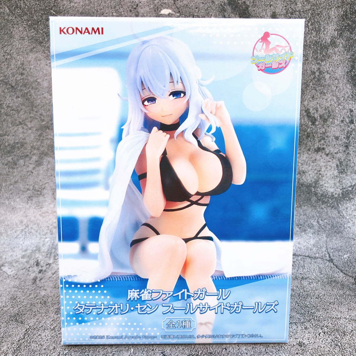 MAHJONG FIGHT GIRL Tate Naori Sen Figure Poolside Girls Konami Japan Sealed 15+