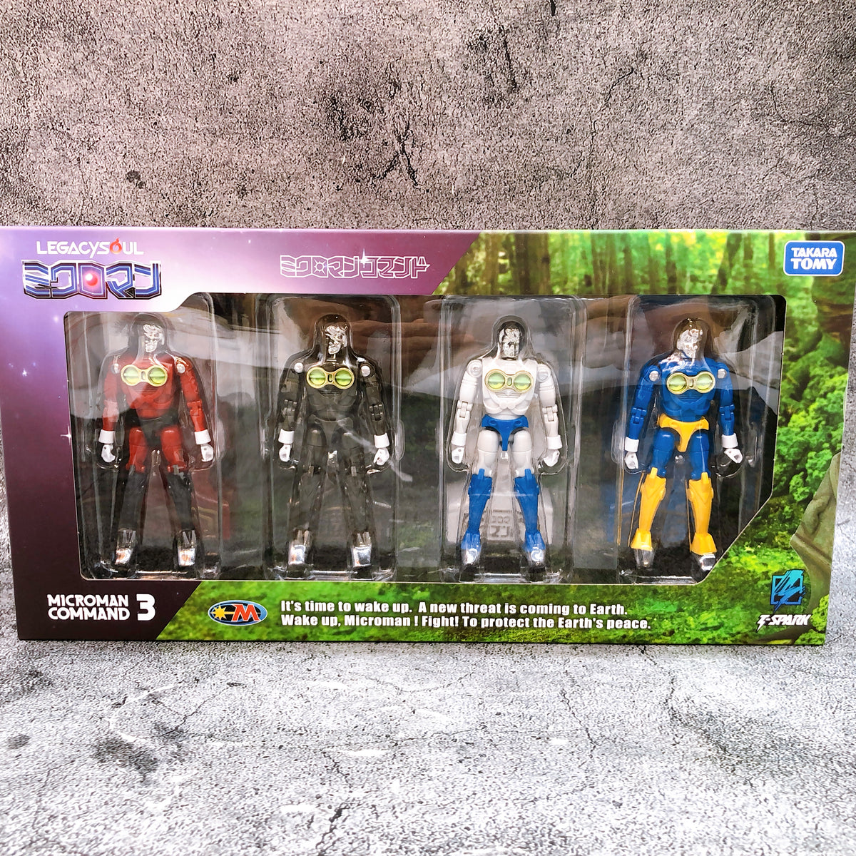 LEGACYSOUL Microman Command No.3 Action Figure 4pcs T-Spark Takara Tomy Japan