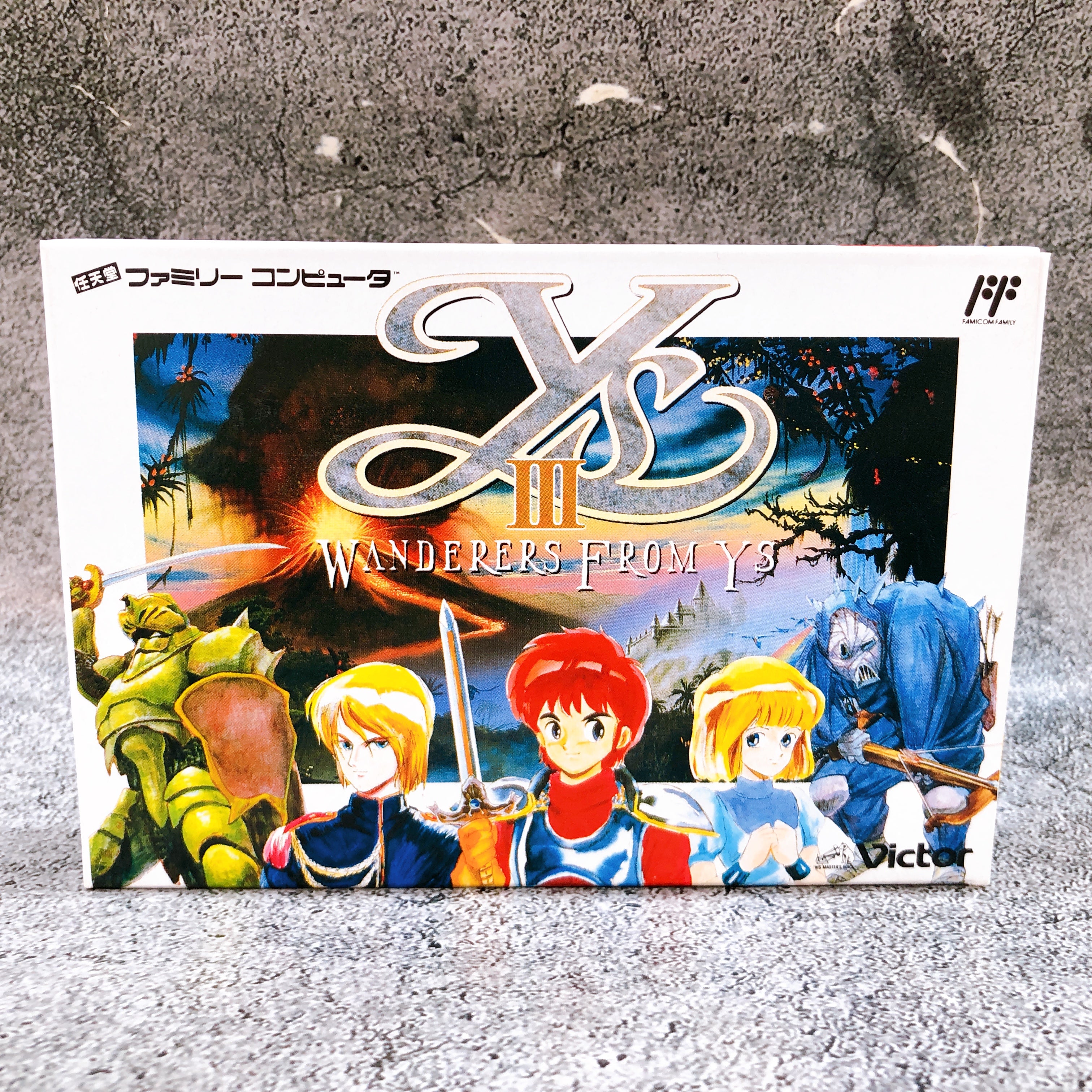 Nintendo Famicom Ys III Wanderers from Ys Victor Japan NES FC Game AUTHENTIC