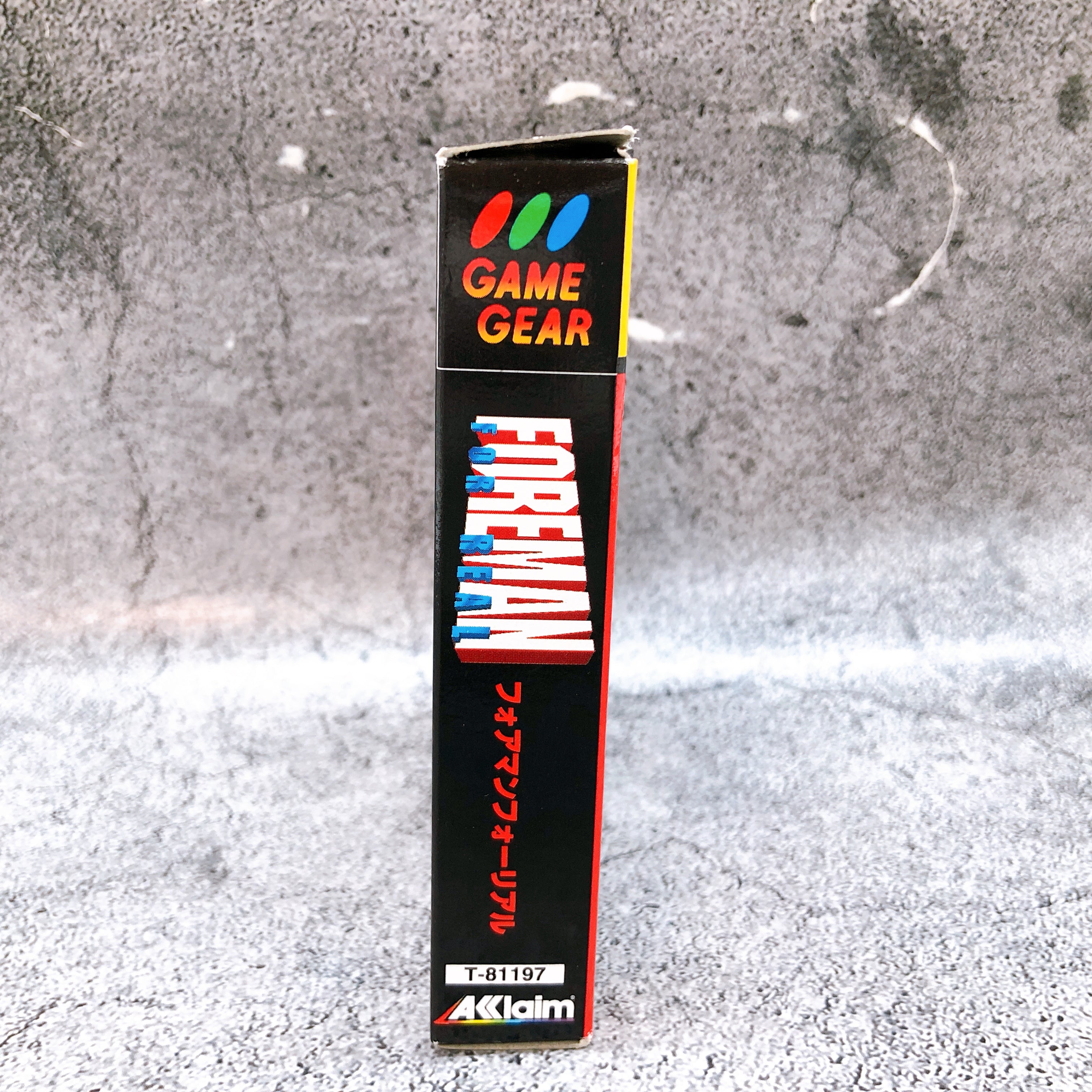 Sega Game Gear Foreman For Real GG Acclaim Japan Boxing Rare  Retro Game