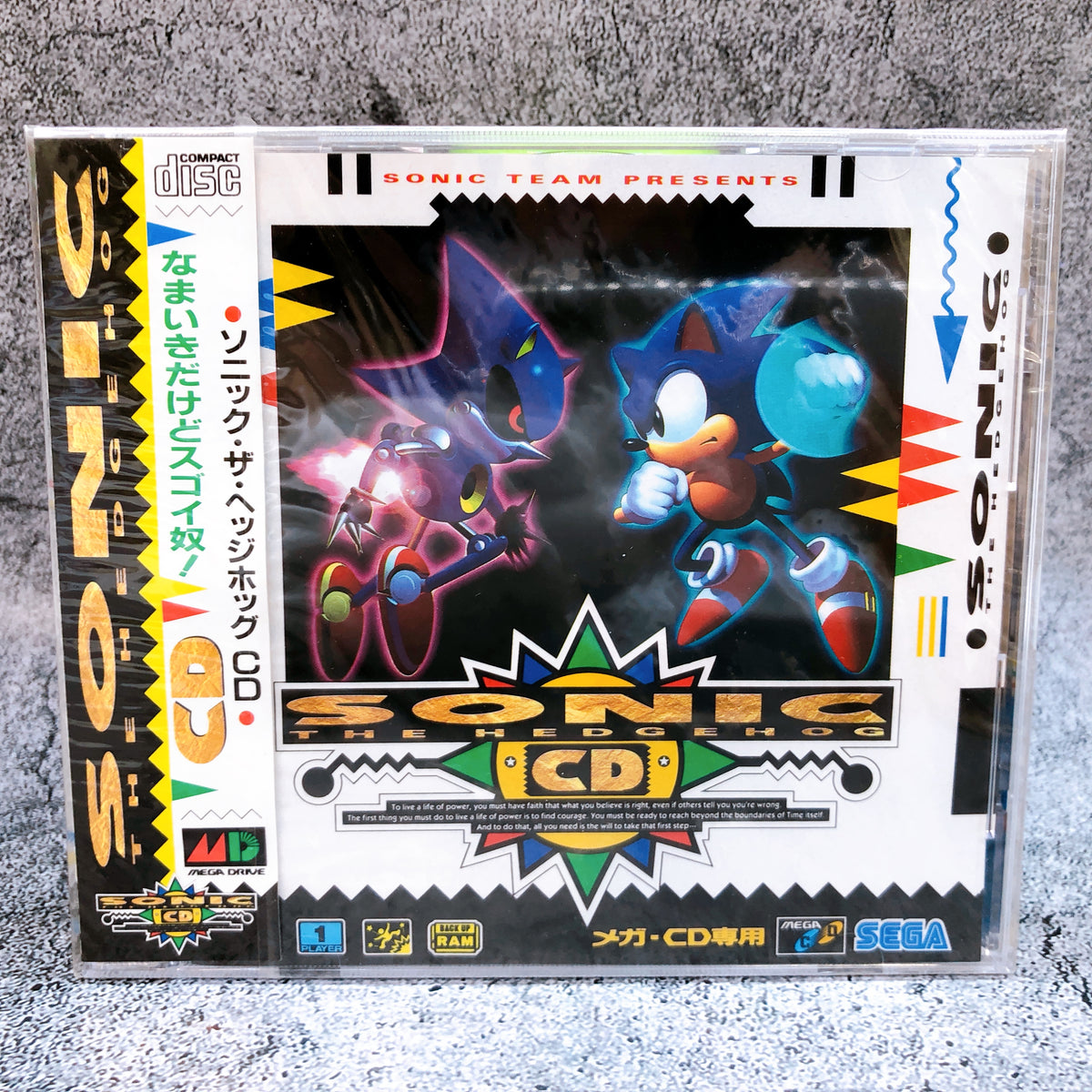 Mega CD Sonic the Hedgehog CD SEGA CD Mega Drive Action Game Japan NEW AUTHENTIC