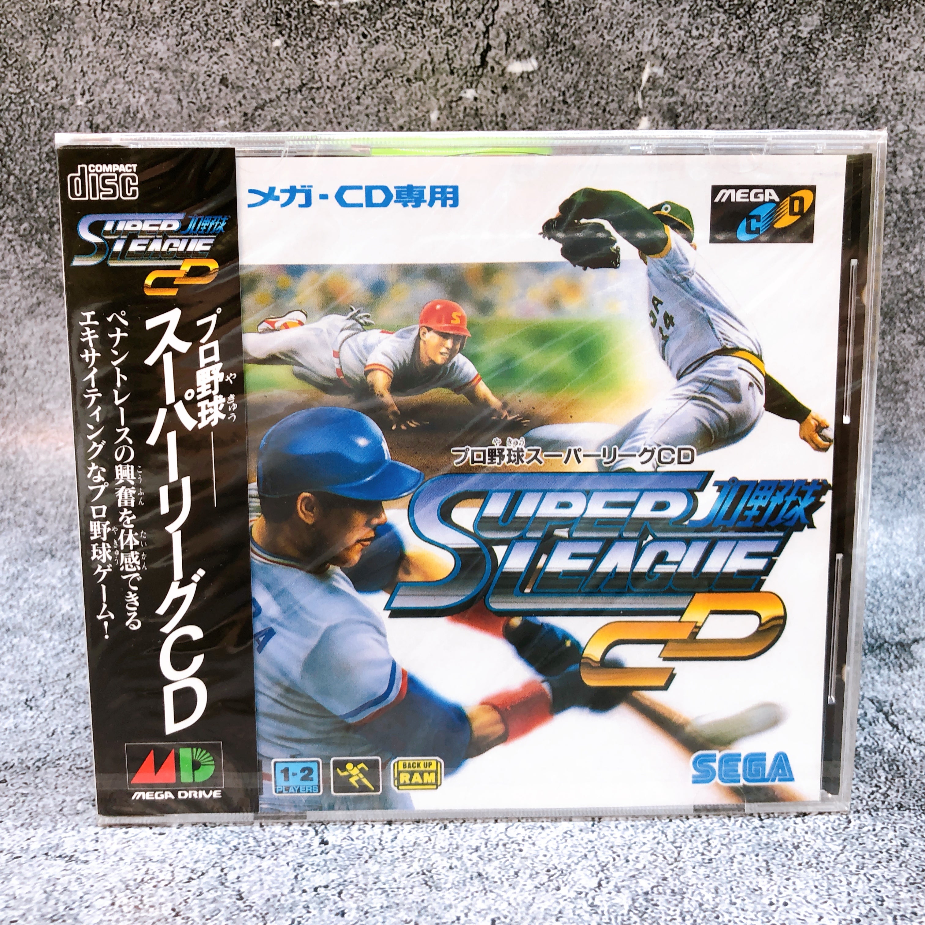 Mega CD Pro Baseball Super League CD MCD Mega Drive Sports Game Japan Sealed NEW