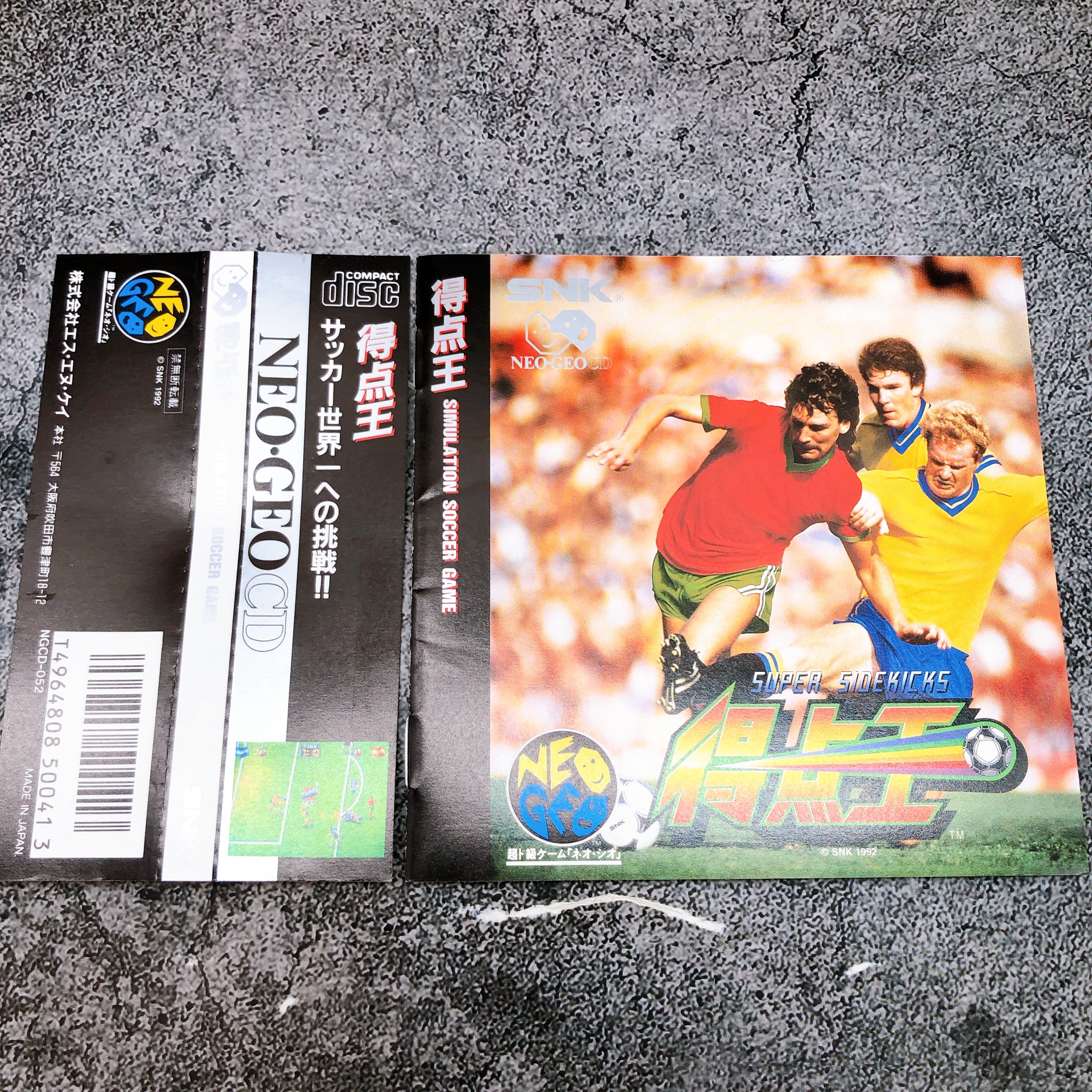 Neo Geo CD Super Sidekicks Tokutenoh SNK Soccer Japan Game in Stock