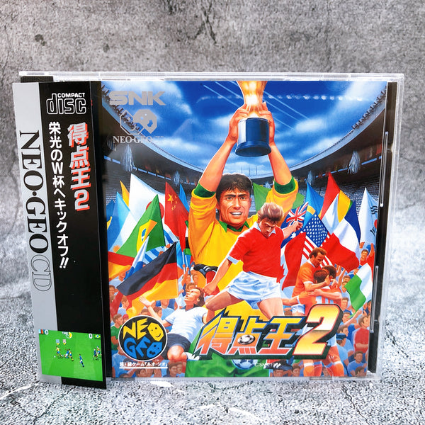 Neo Geo CD Super Sidekicks 2 Tokutenoh SNK Soccer Japan Game in Stock
