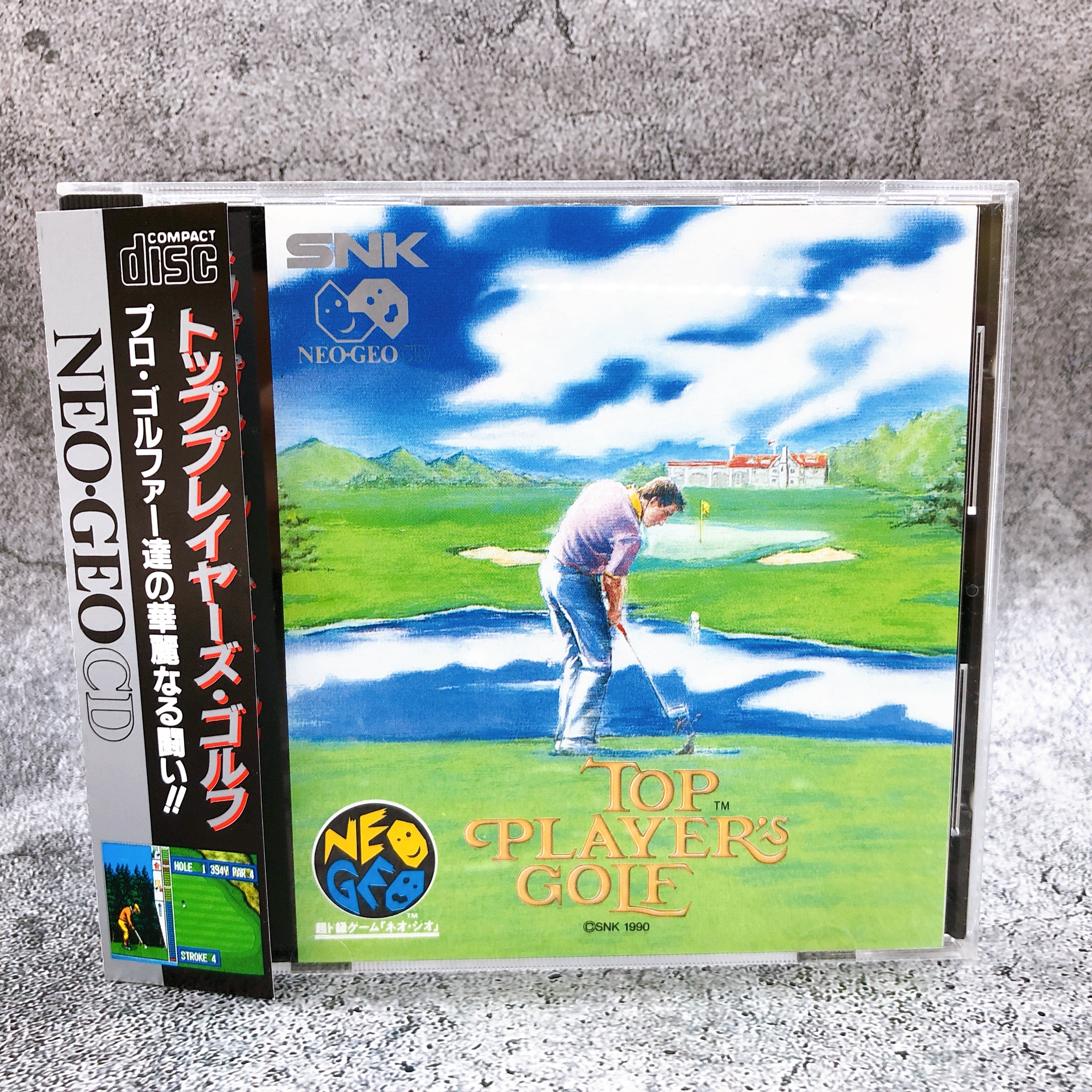 Neo Geo CD Top Player's Golf SNK Sports Game Japan in Stock