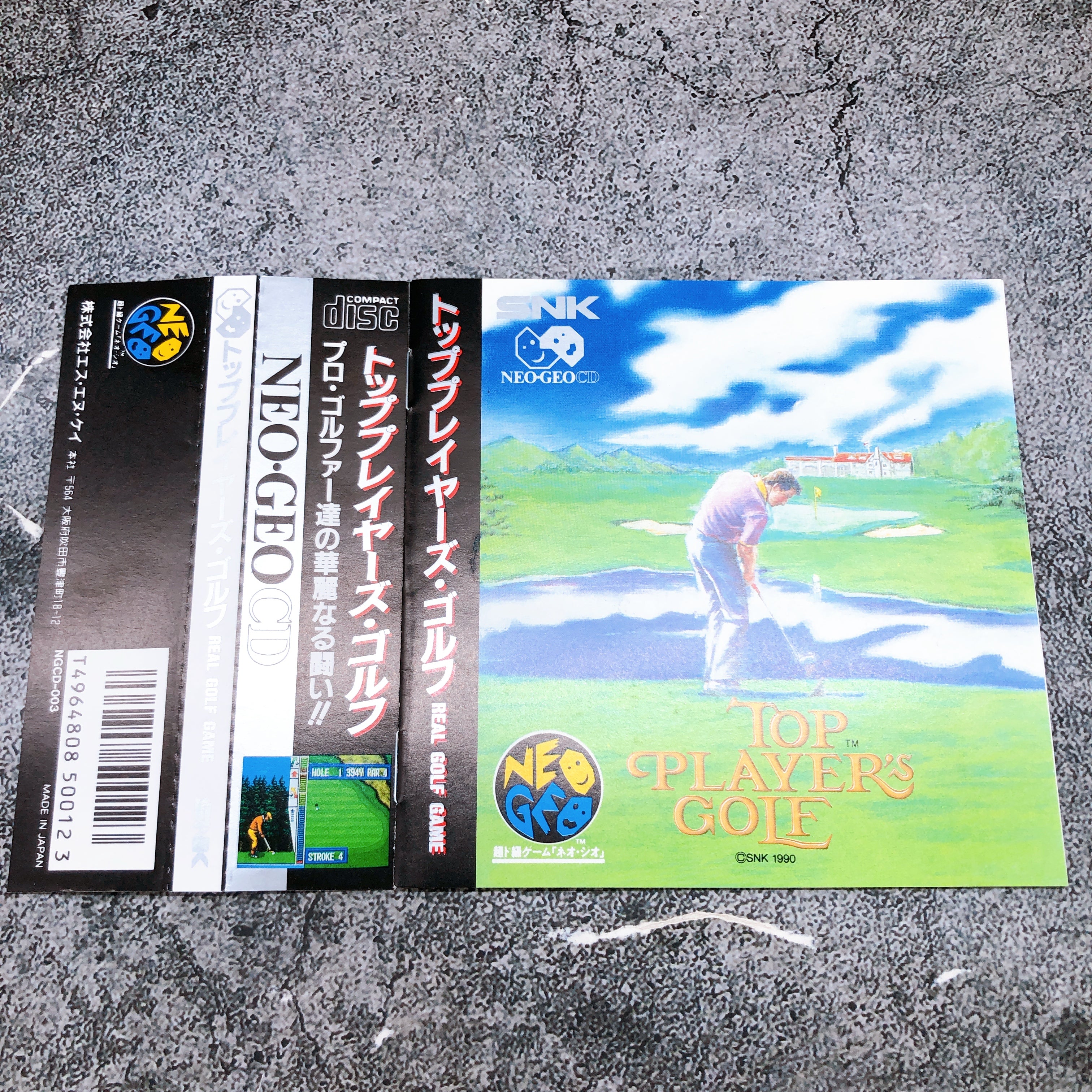 Neo Geo CD Top Player's Golf SNK Sports Game Japan in Stock