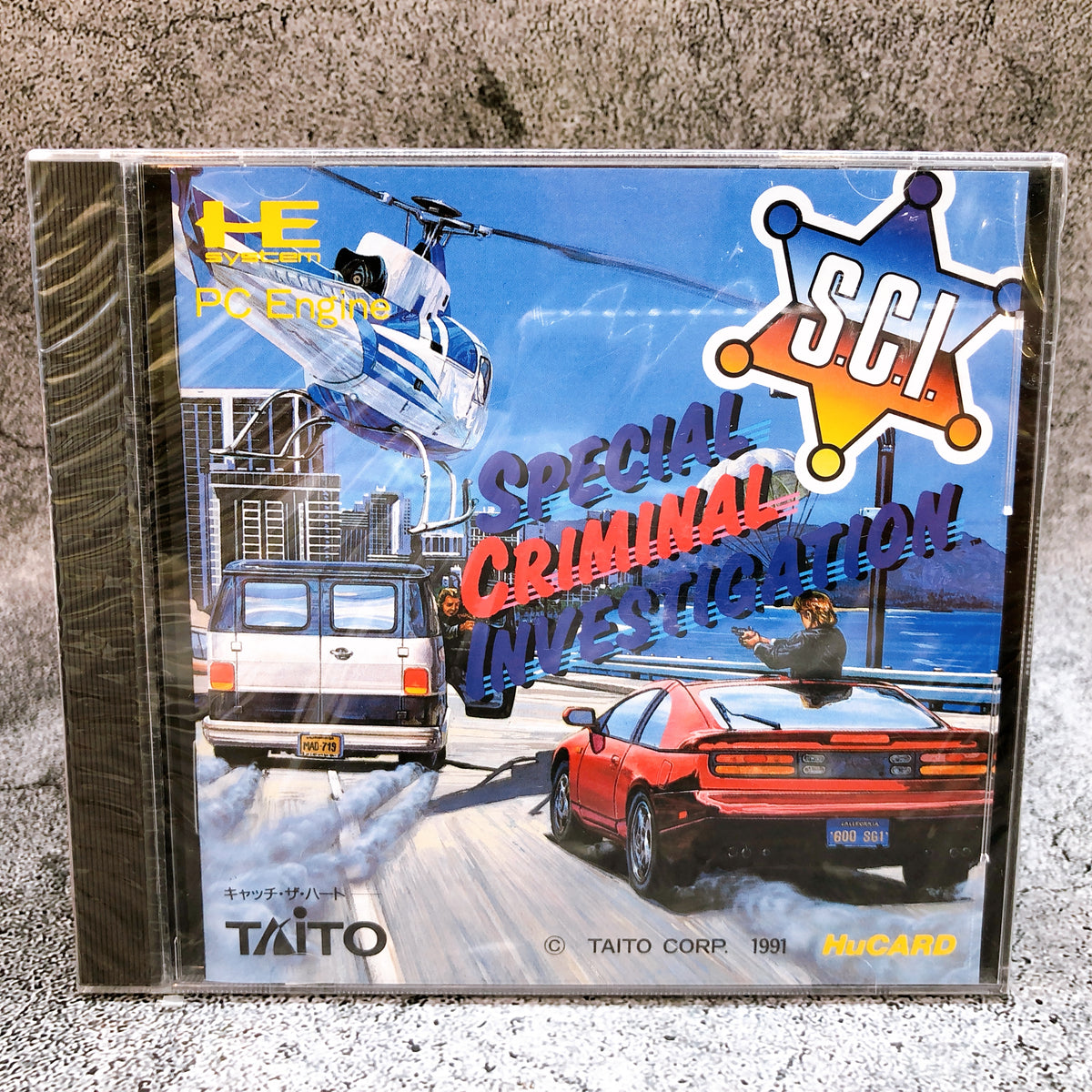 PC Engine Hu Card S.C.I. Special Criminal Investigation PCE Taito Japan Game NEW