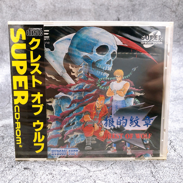 PC Engine Crest Of Wolf SUPER CD ROM SCD Hudson Japan Retro Game Sealed New