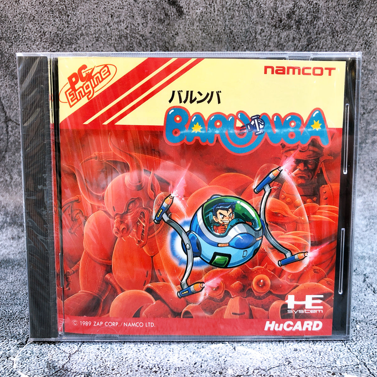 PC Engine Barunba HuCARD PCE Shooting Game Namco Japan Factory Sealed AUTHENTIC