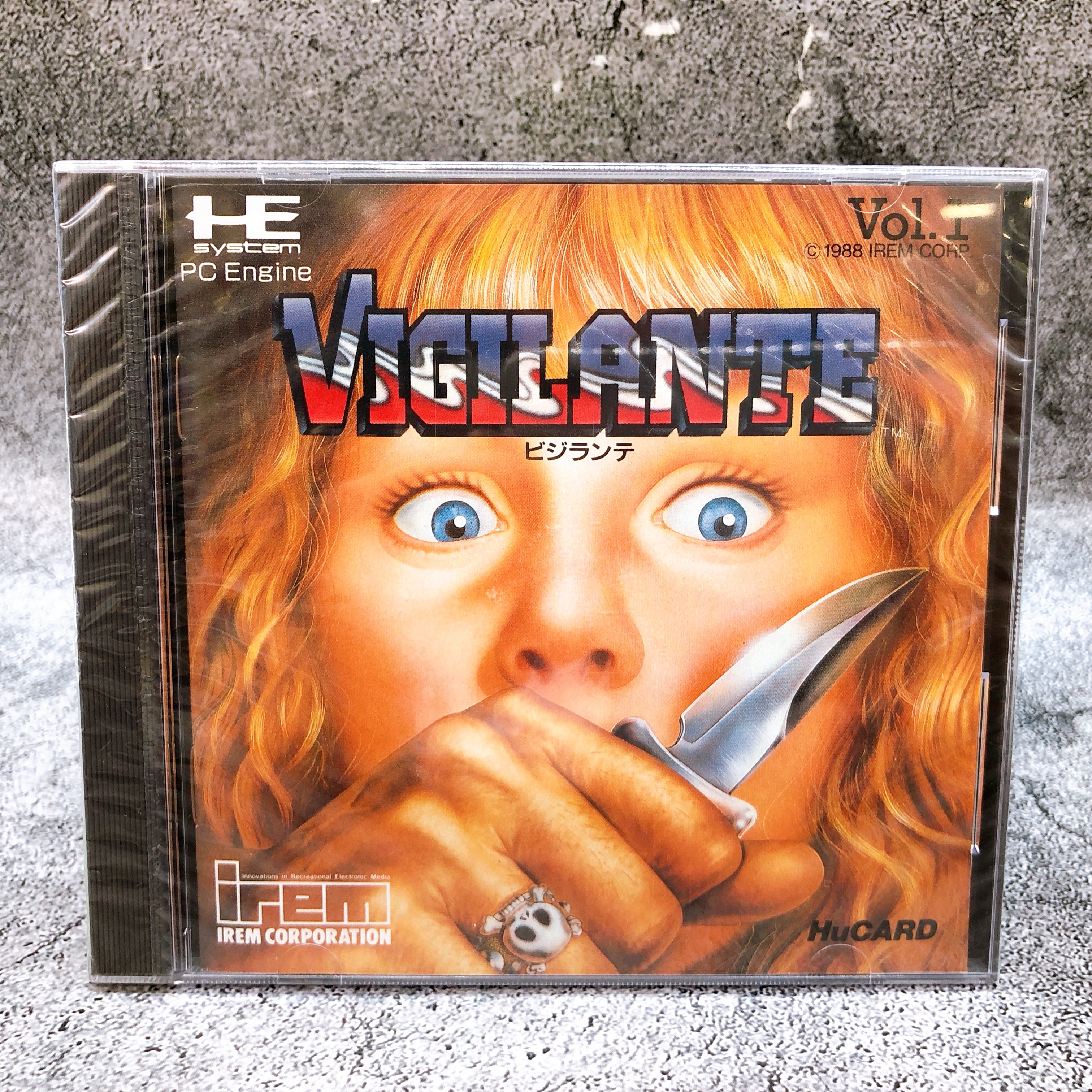 PC Engine Hu Card VIGILANTE Irem Japan Retro Game Sealed New