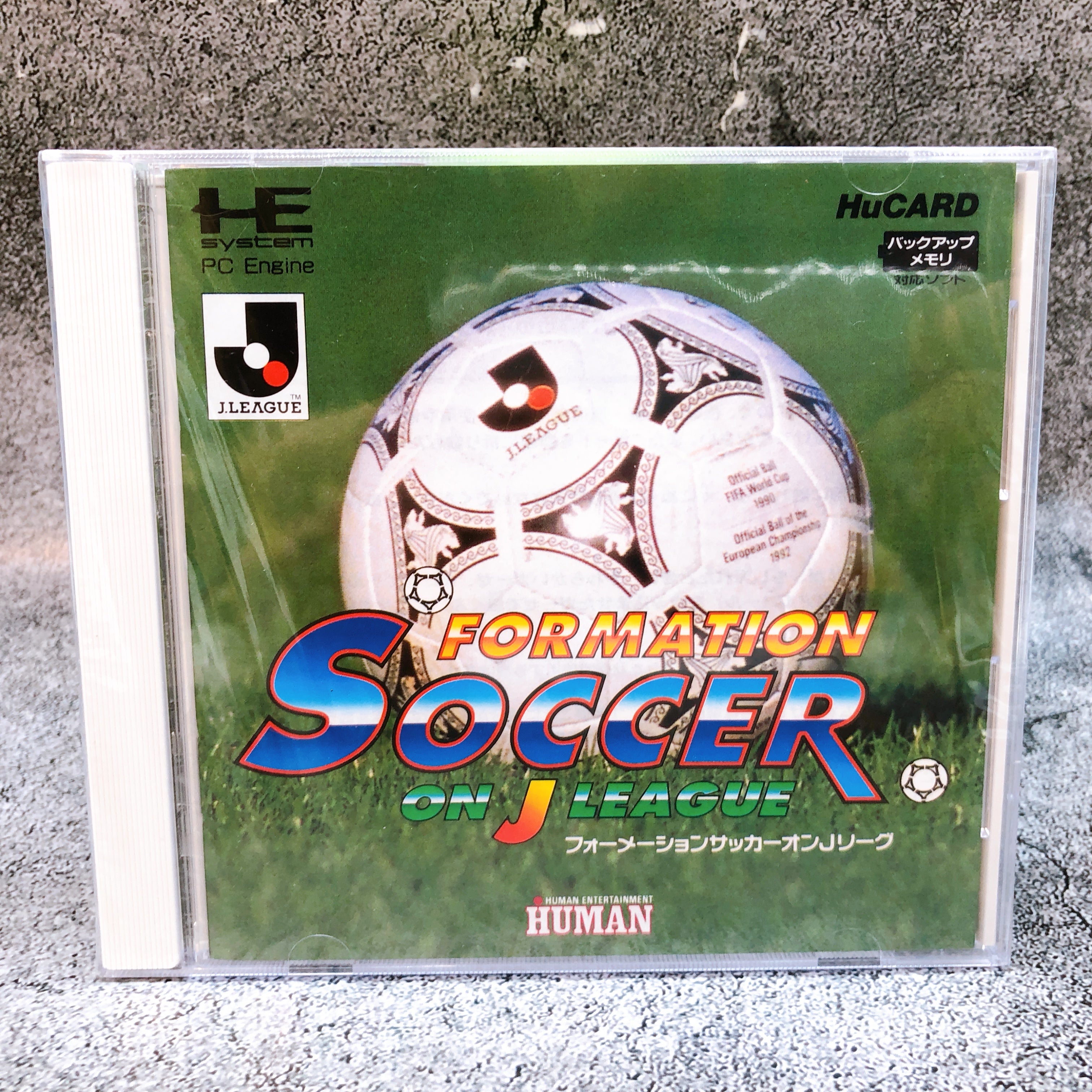 PC Engine Hu Card Formation Soccer on J League Sports Human Japan Game Sealed