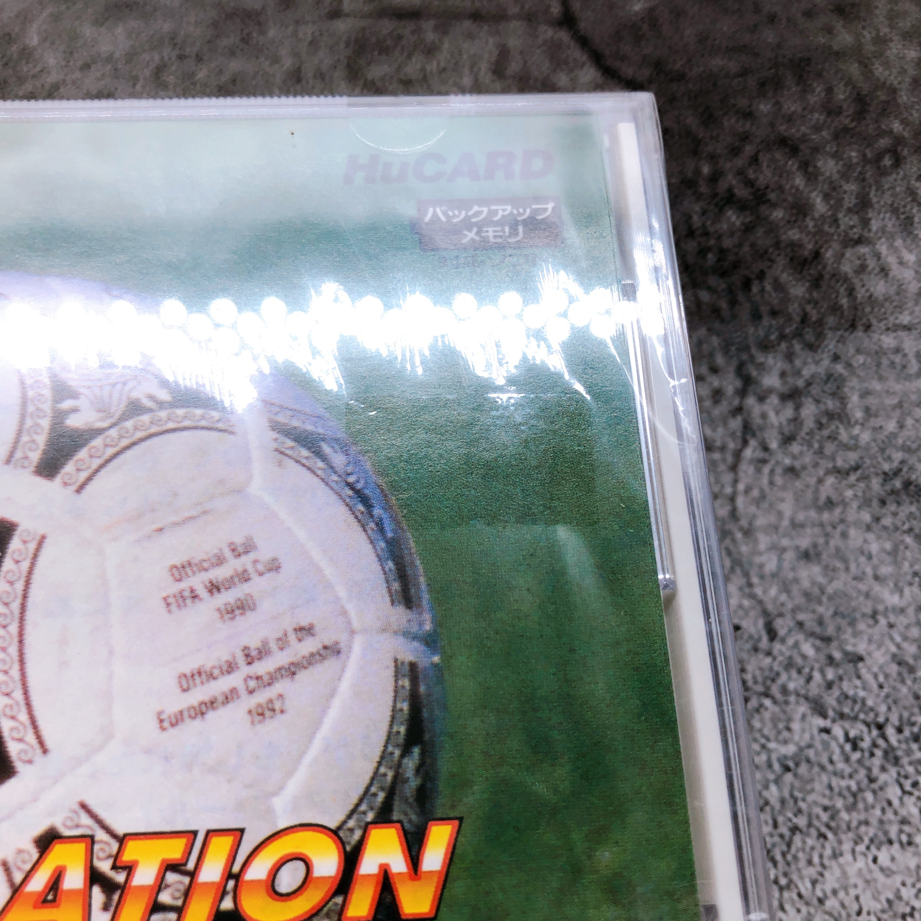 PC Engine Hu Card Formation Soccer on J League Sports Human Japan Game Sealed