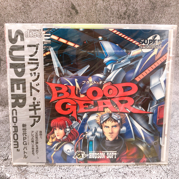 PC Engine Blood Gear SUPER CD ROM SCD Retro Hudson Soft Game Sealed New