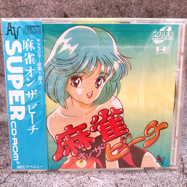 PC Engine MAHJONG ON THE BEACH SUPER CD ROM SCD Retro NEC Game Sealed New