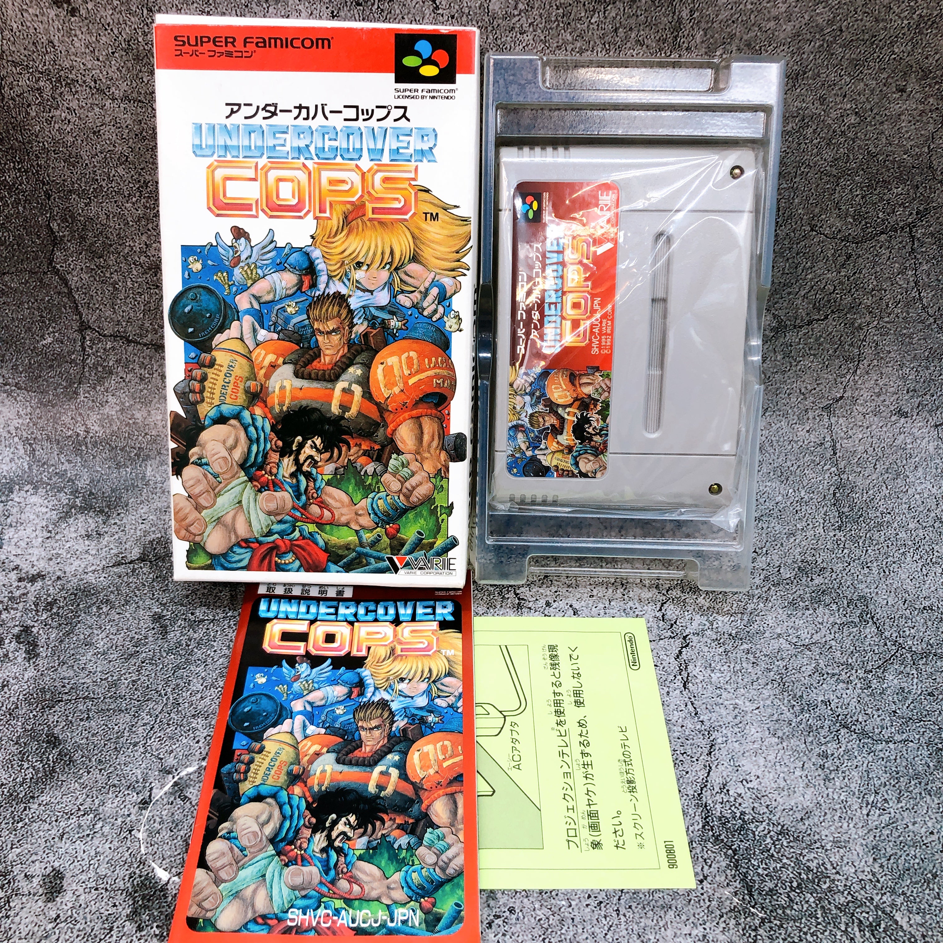 Nintendo Super Famicom Undercover Cops Varie Japan SNES SFC Game in Stock