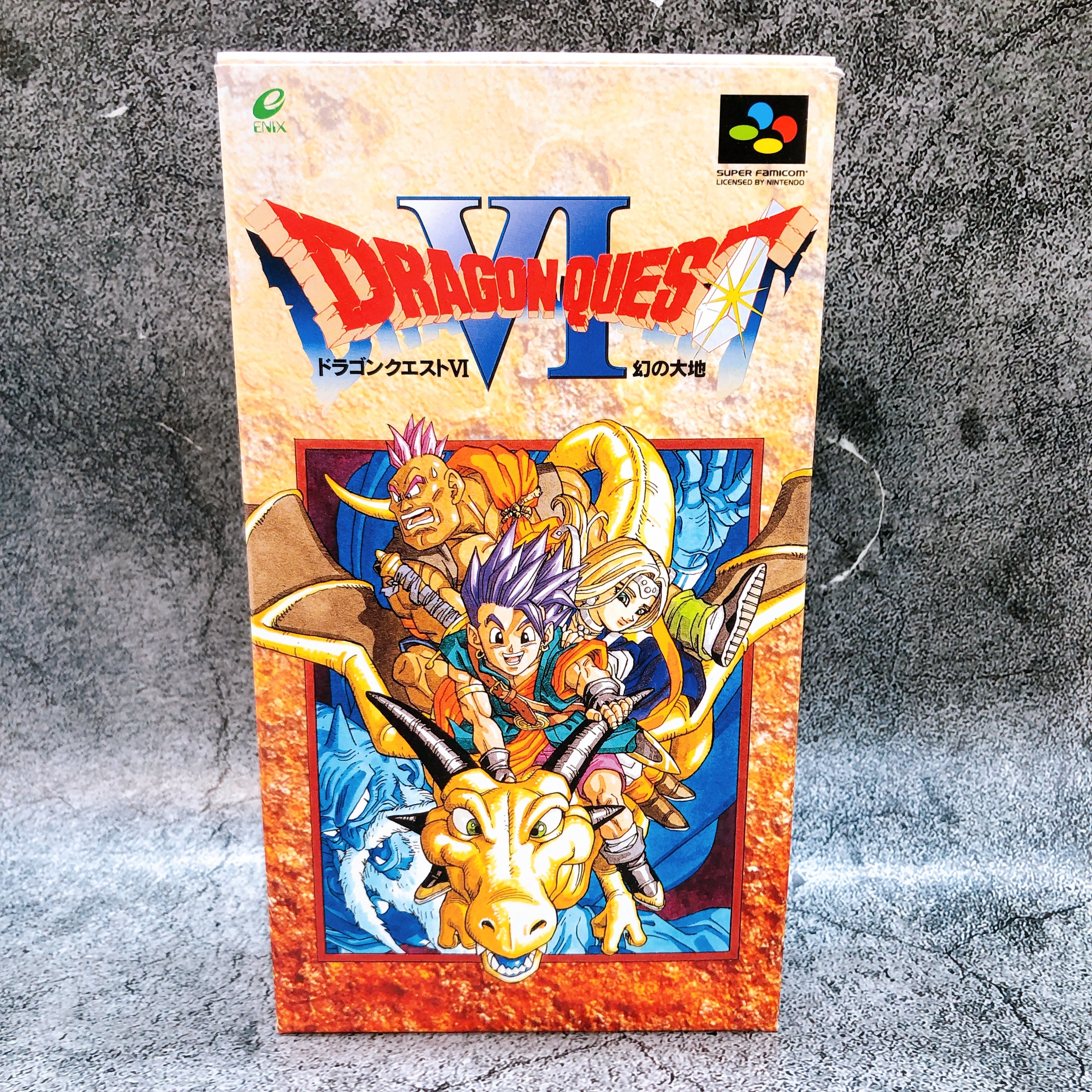 Nintendo Super Famicom Dragon Quest VI 6 DQ ENIX Japan SNES SFC Game in Stock
