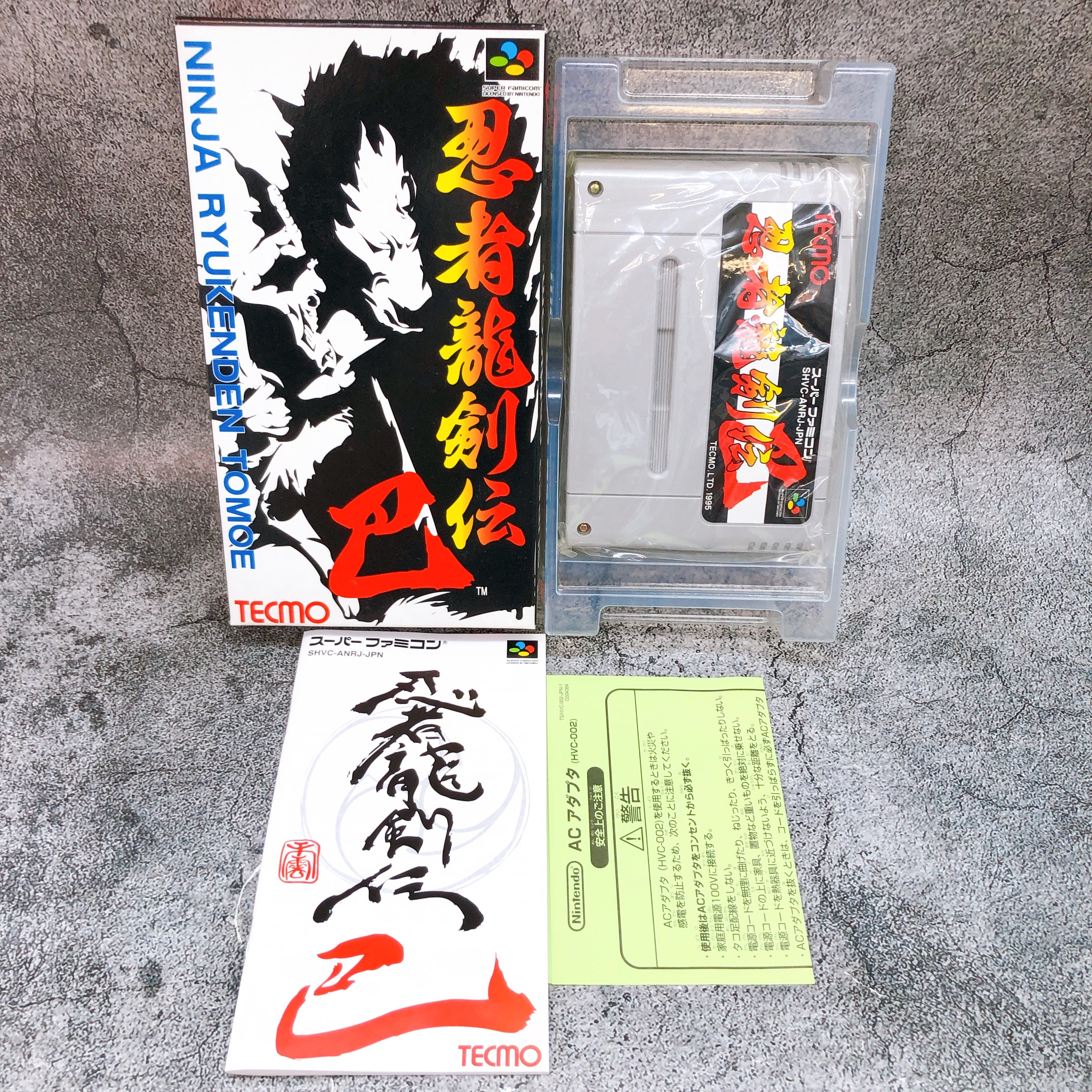Nintendo Super Famicom Ninja Ryukenden Tomoe Tecmo Japan SNES SFC Game in Stock