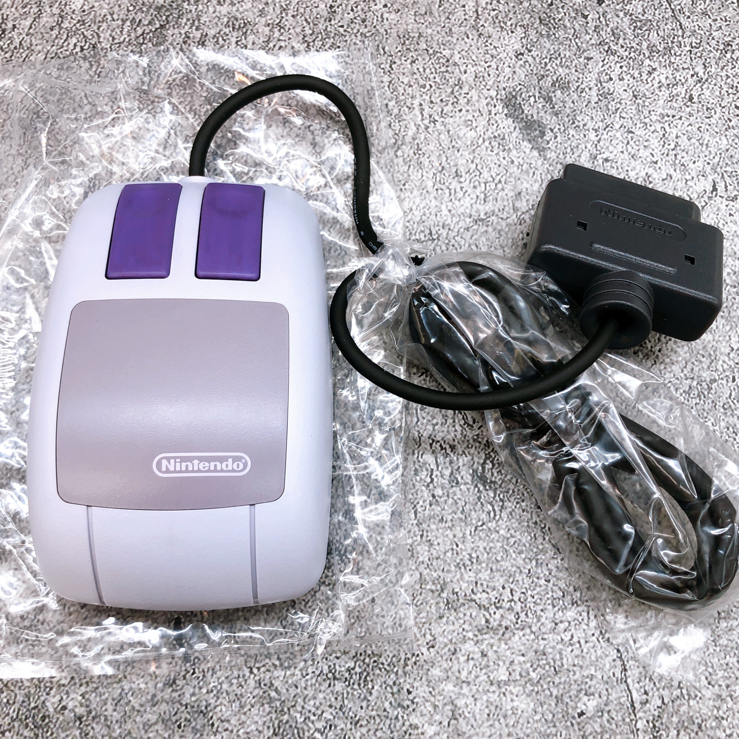 Nintendo Super Famicom Mario & Wario Mouse SET Japan SNES SFC Game