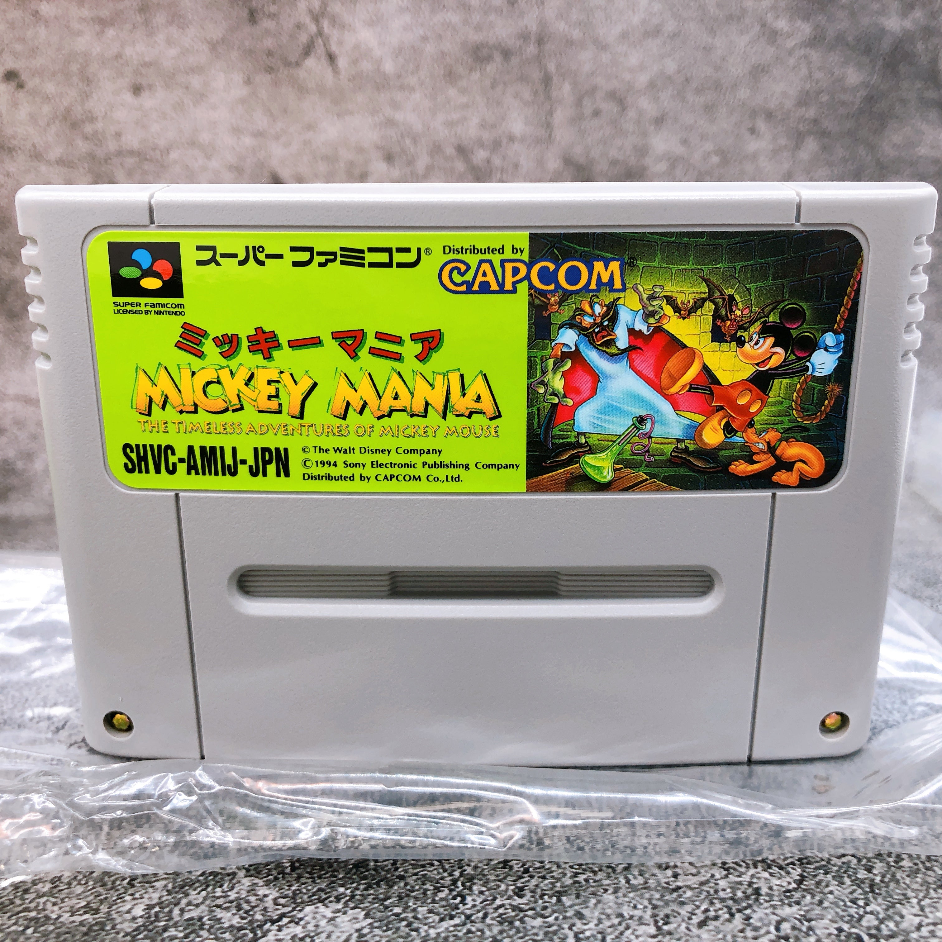 Nintendo Super Famicom Mickey Mania Capcom Japan SNES SFC Game in Stock