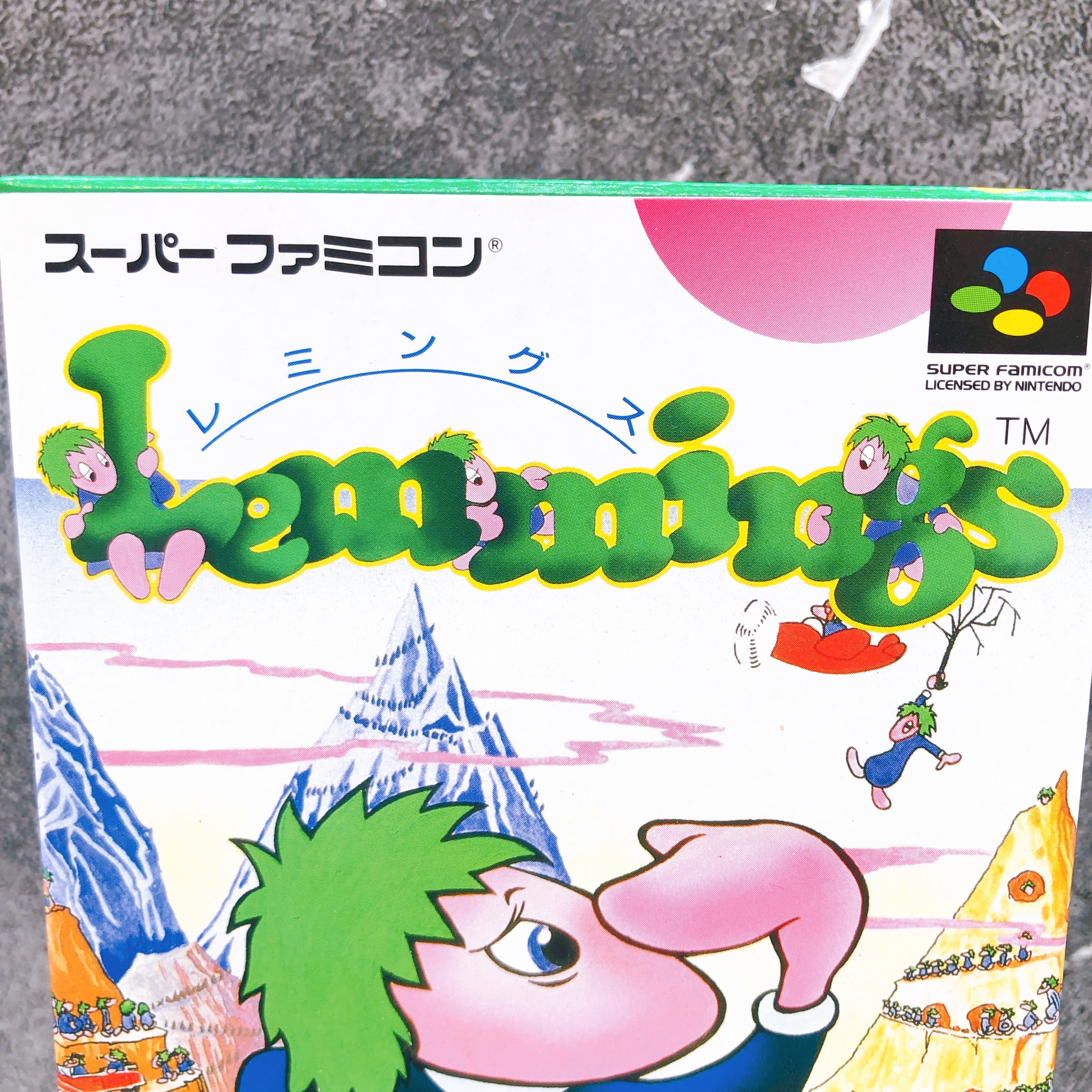 Nintendo Super Famicom Lemmings Sonsoft Japan SNES SFC Game in Stock