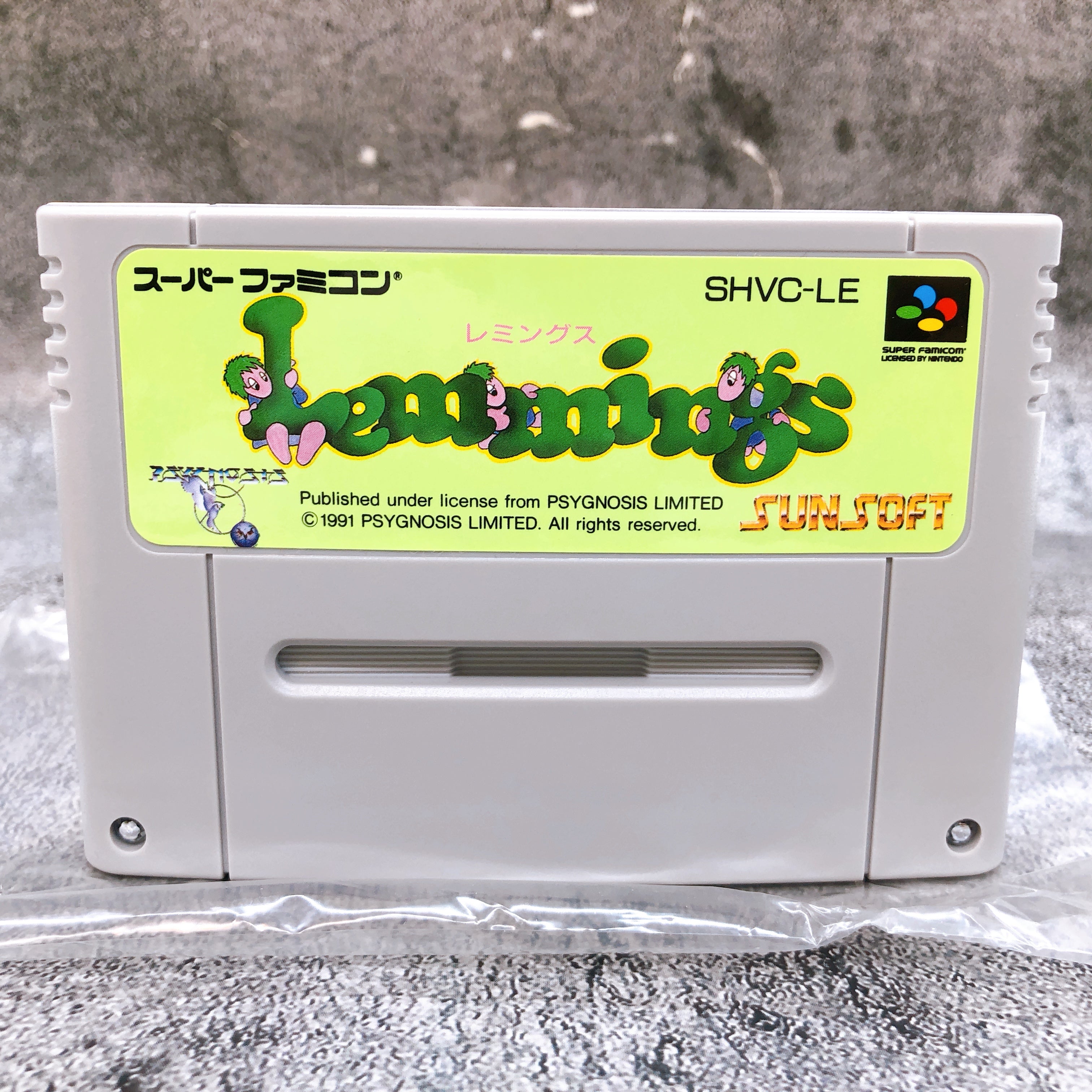 Nintendo Super Famicom Lemmings Sonsoft Japan SNES SFC Game in Stock