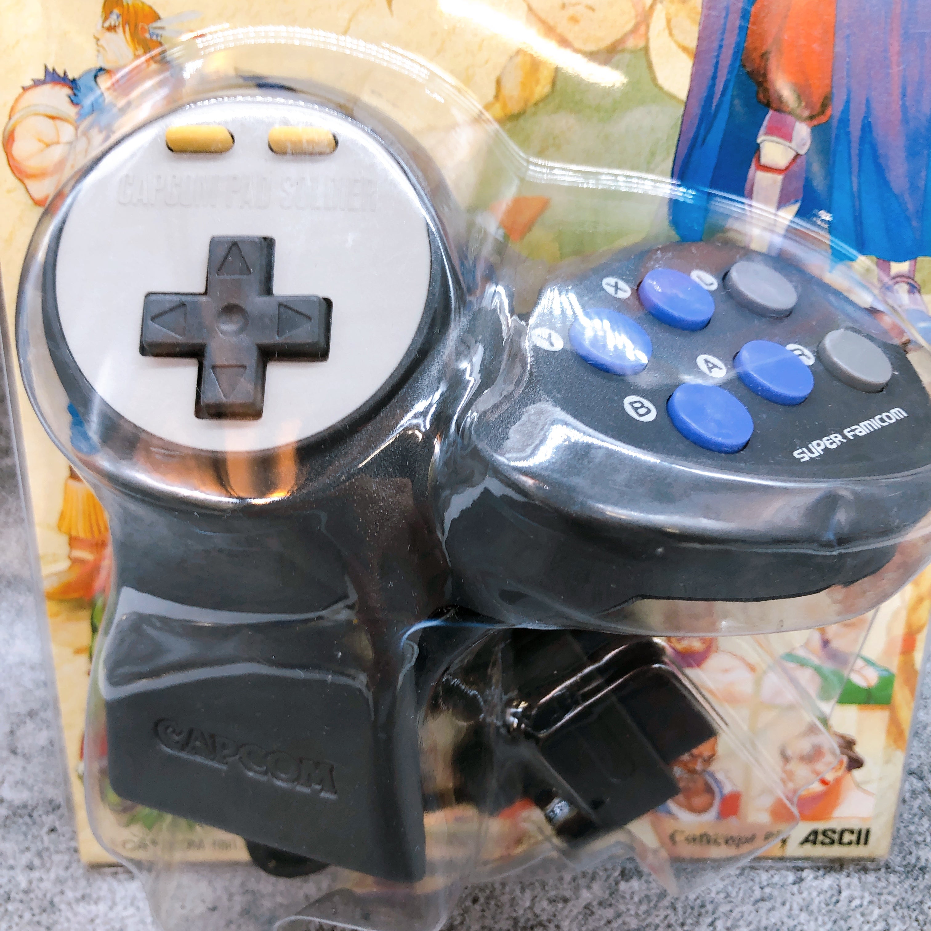 Nintendo Super Famicom CAPCOM PAD SOLDIER Controller CP-S01CAN SNES SF