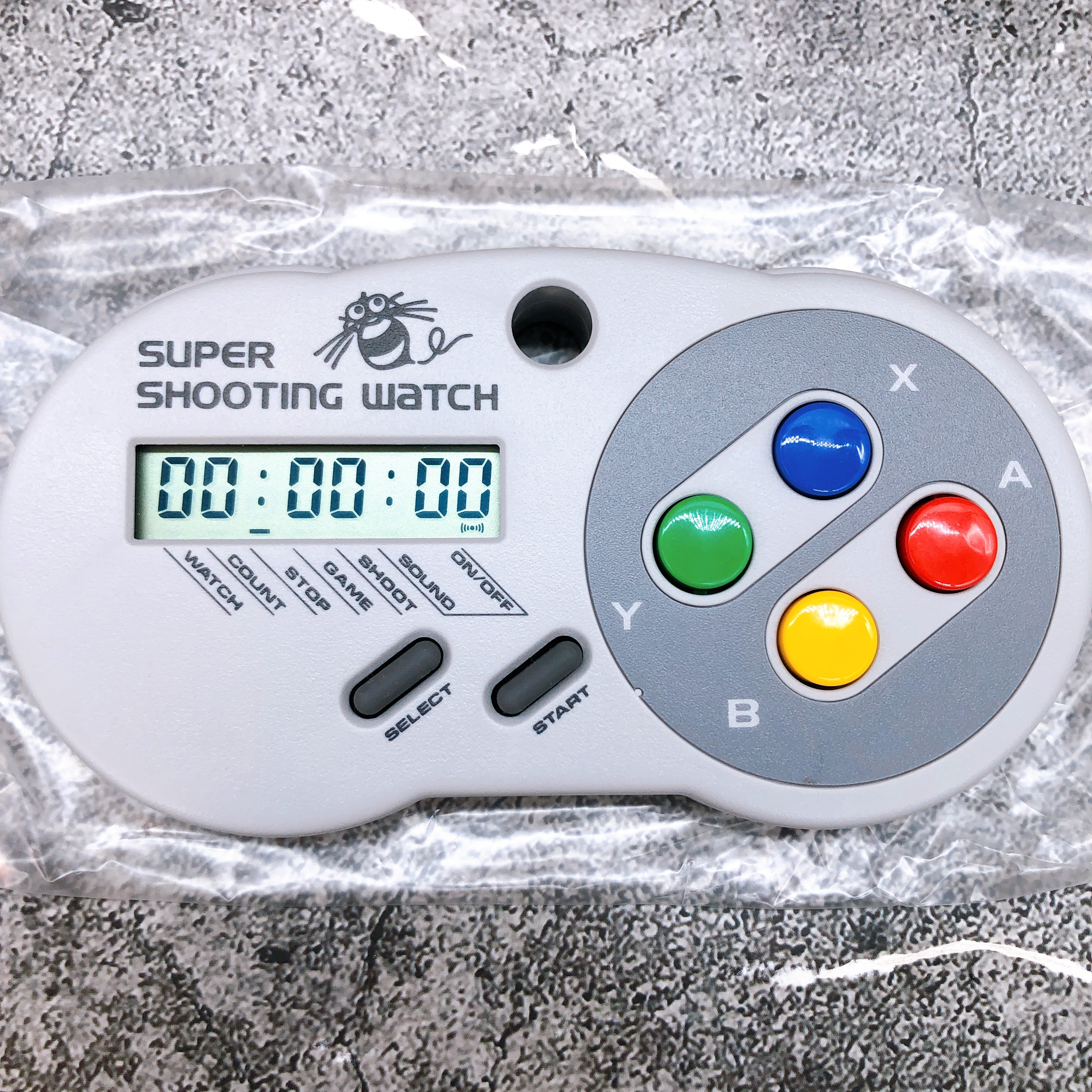 Hudson Soft Super Shooting Watch HC695 Retro Game Timer Counter Boxed
