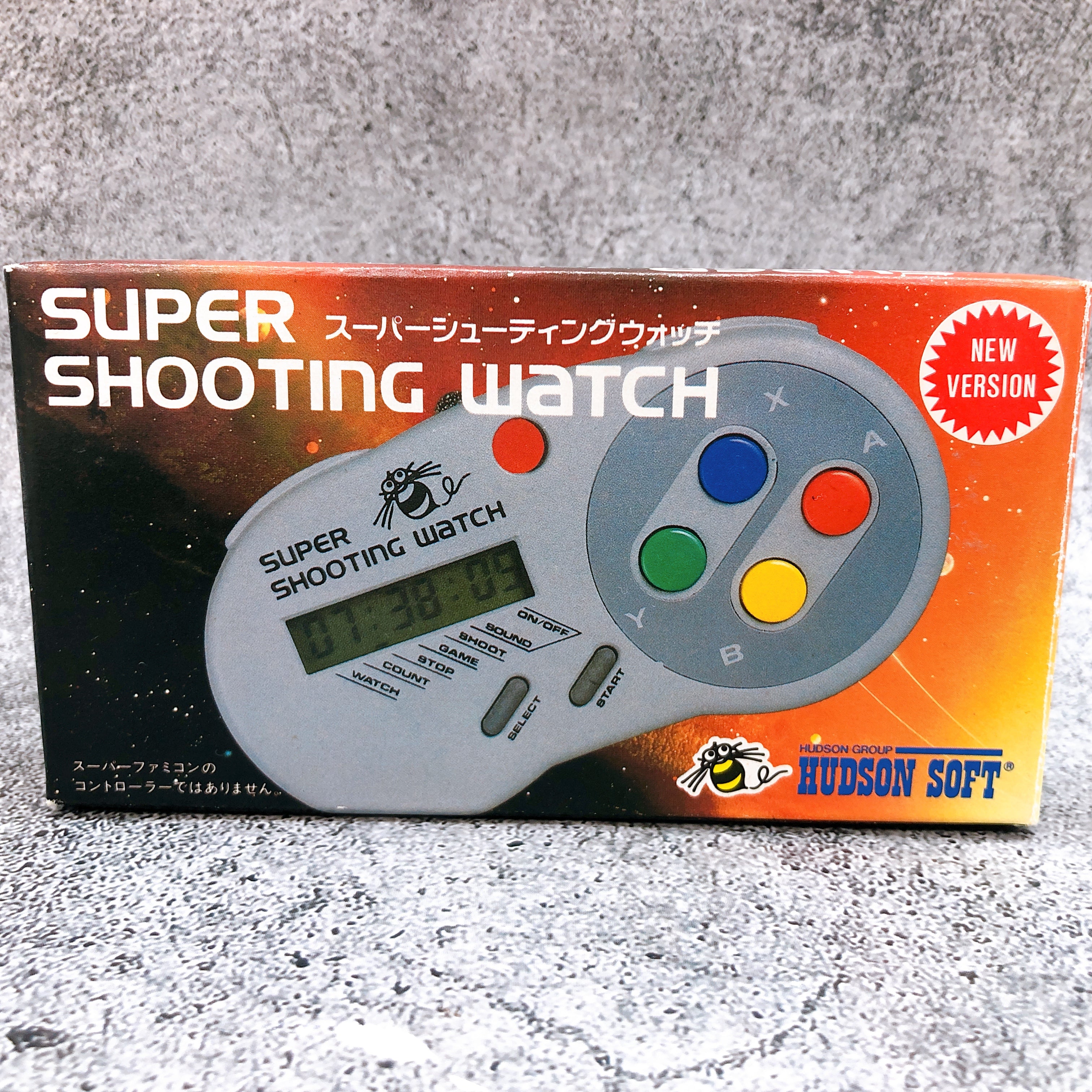 Hudson Soft Super Shooting Watch HC695 Retro Game Timer Counter Boxed in Stock