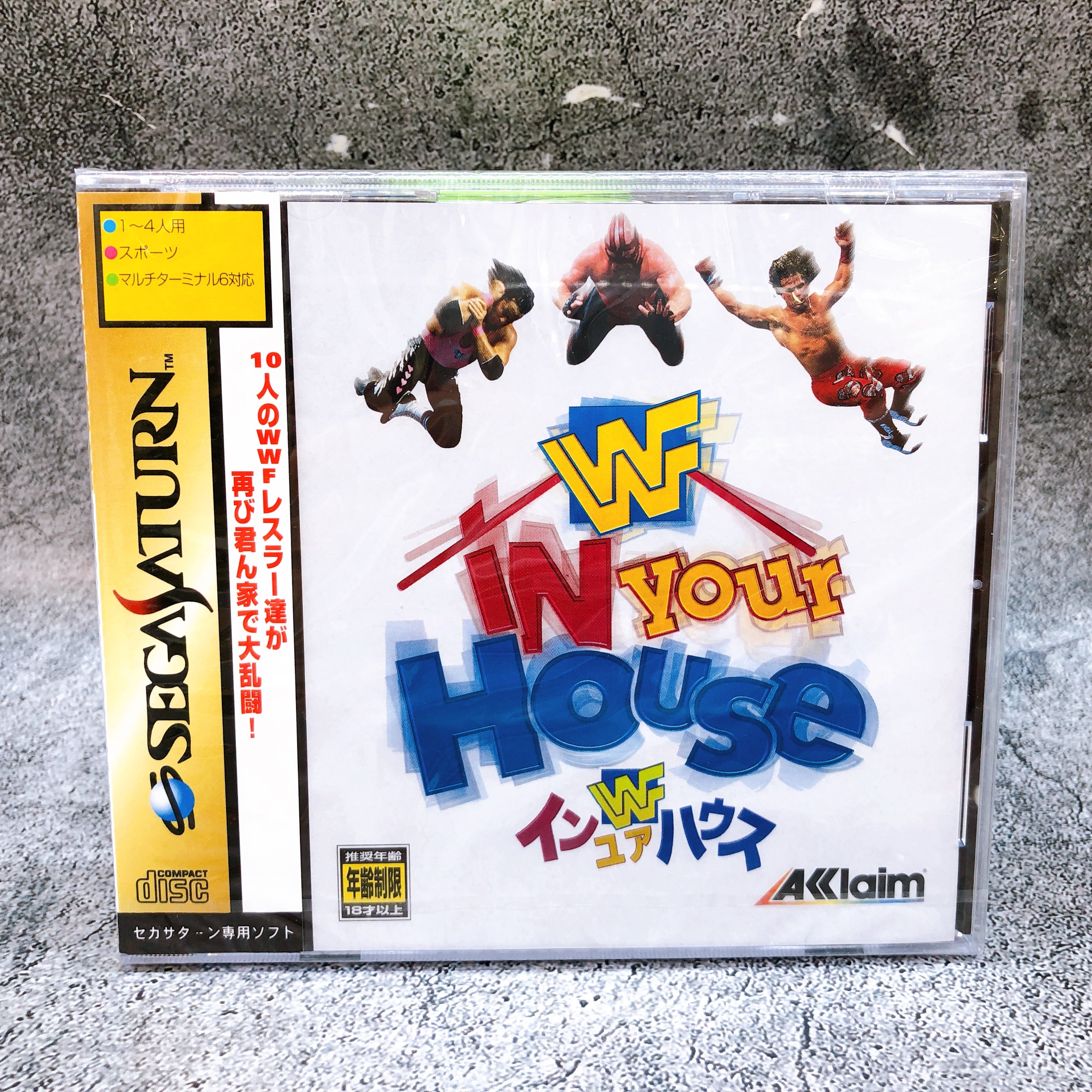Sega Saturn WWF In Your House SS Sports Game Acclaim Japan Sealed NEW FASTSHIP